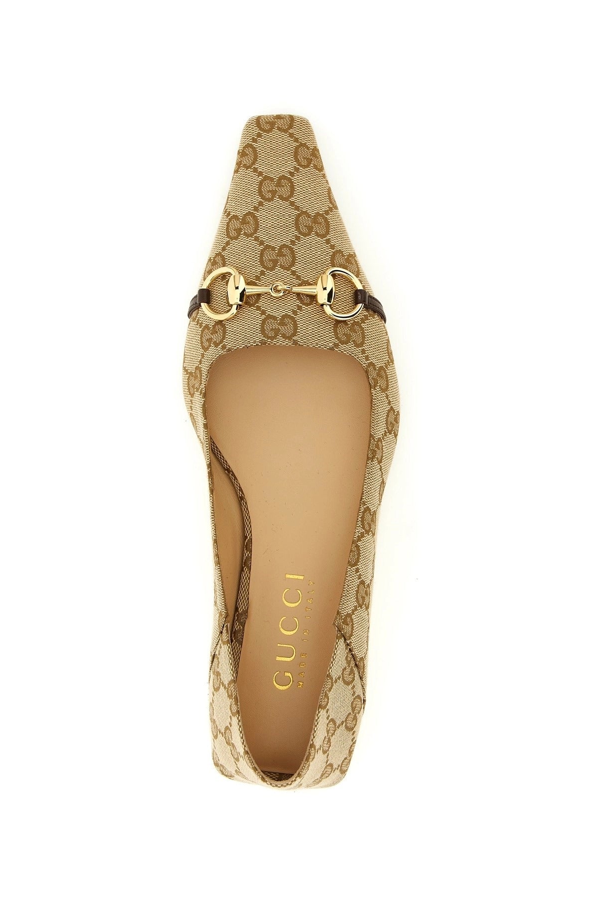 Gucci Vittoria GG Fabric Ballet Flats