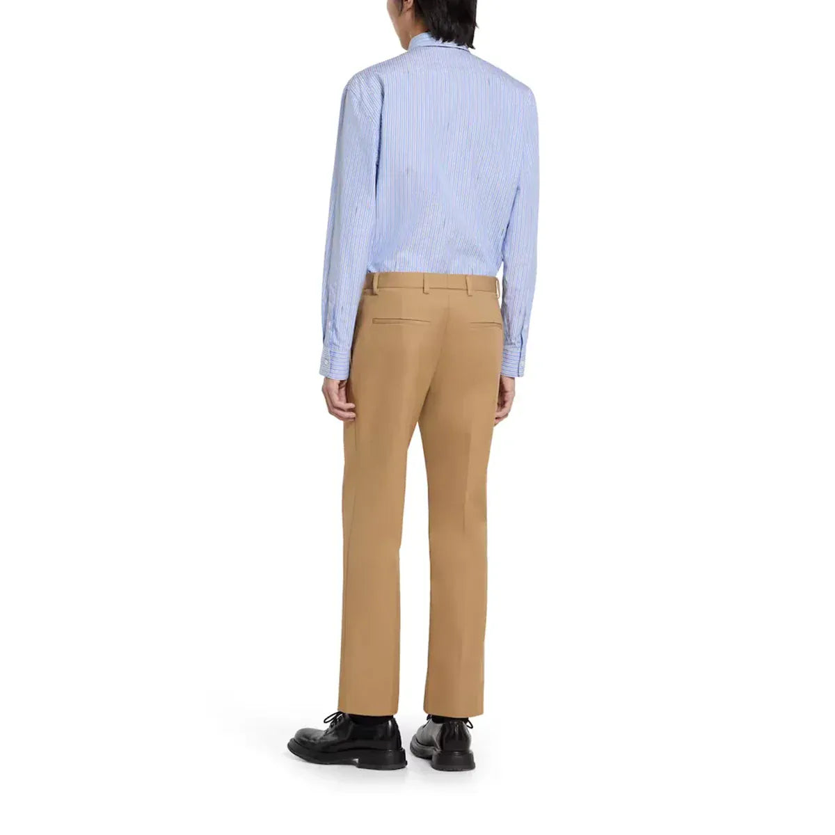 Gucci Web Detail Cotton Twill Pants