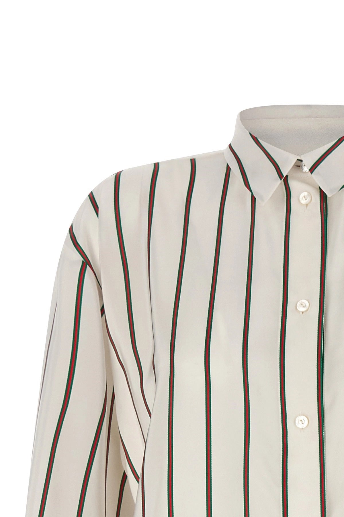 Gucci Web Jacquard Silk Shirt
