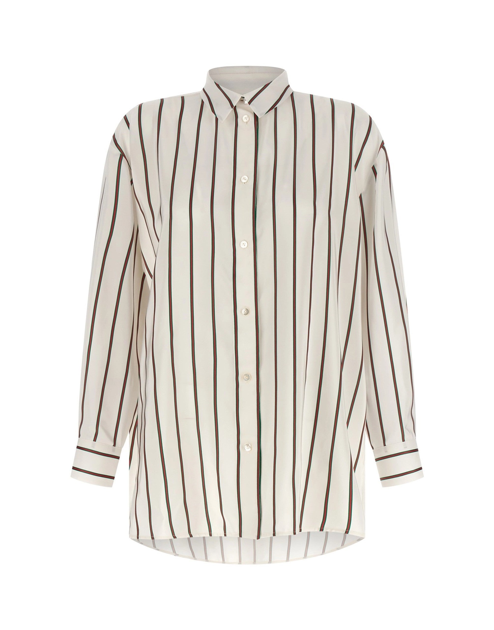 Gucci Web Jacquard Silk Shirt