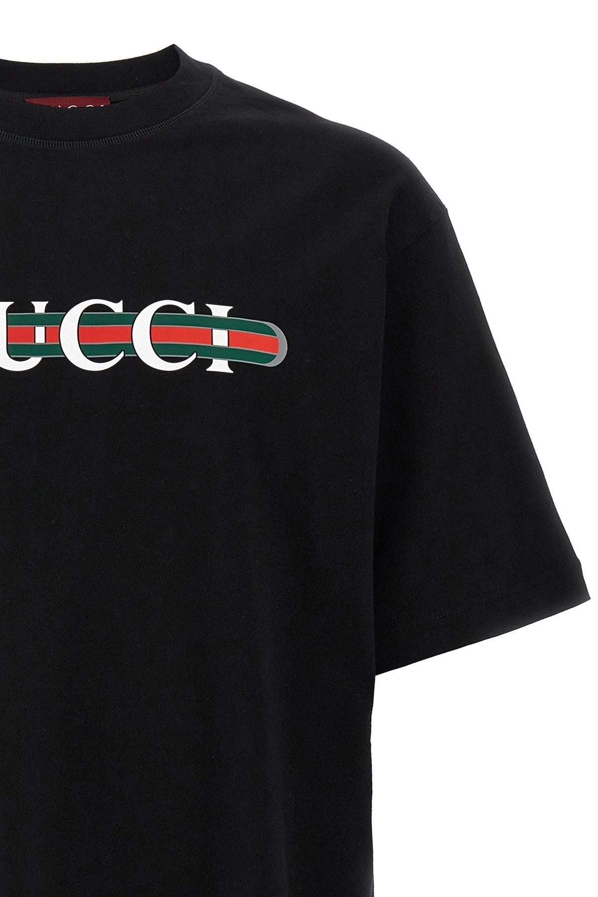 T-shirt con logo Web Gucci