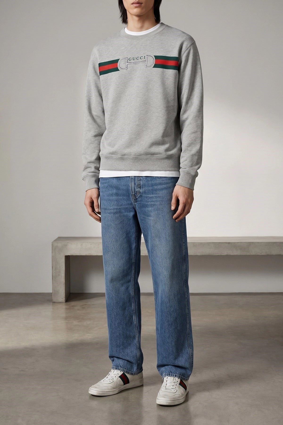 Gucci Web Ribbon Horsebit Sweatshirt - alternate view