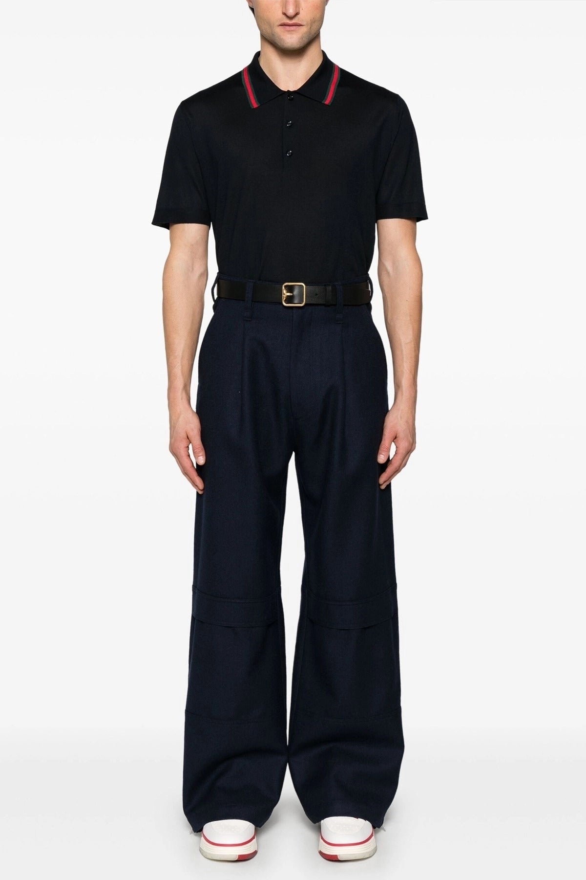 Gucci Web Ribbon Polo Shirt - alternate view