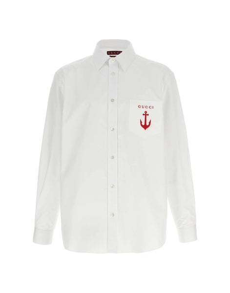 Gucci White Poplin Shirt