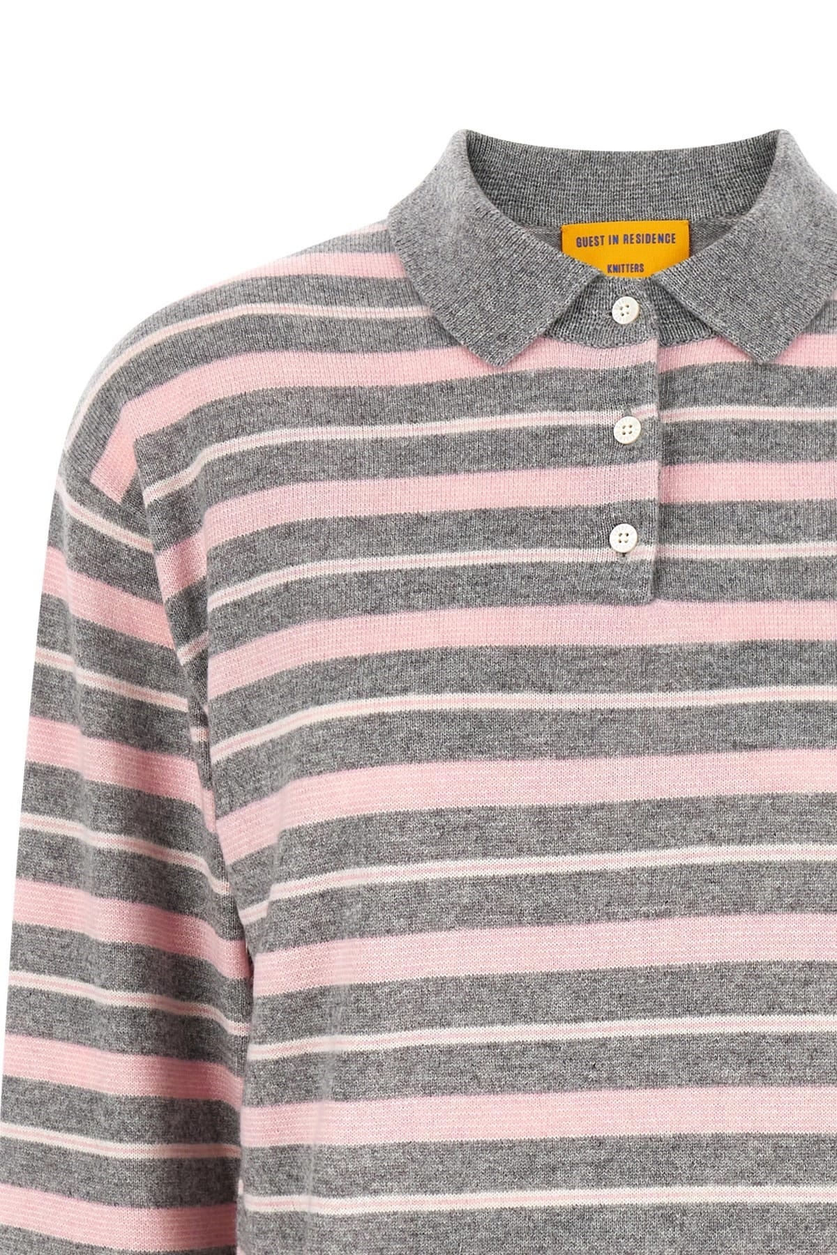 Guest in Residence Guest in Residence Collegiate Stripe Polo Sweater