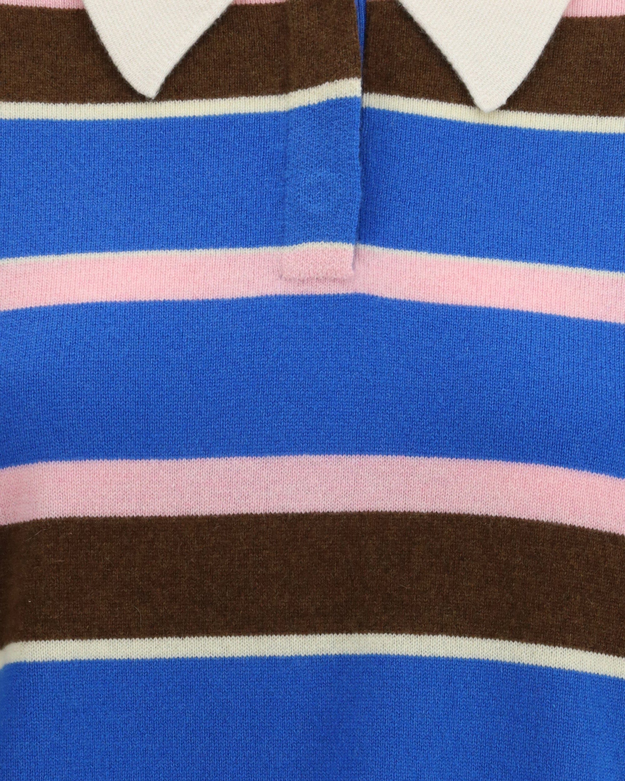 Guest in Residence Rugby Cropped Striped Cashmere Sweater