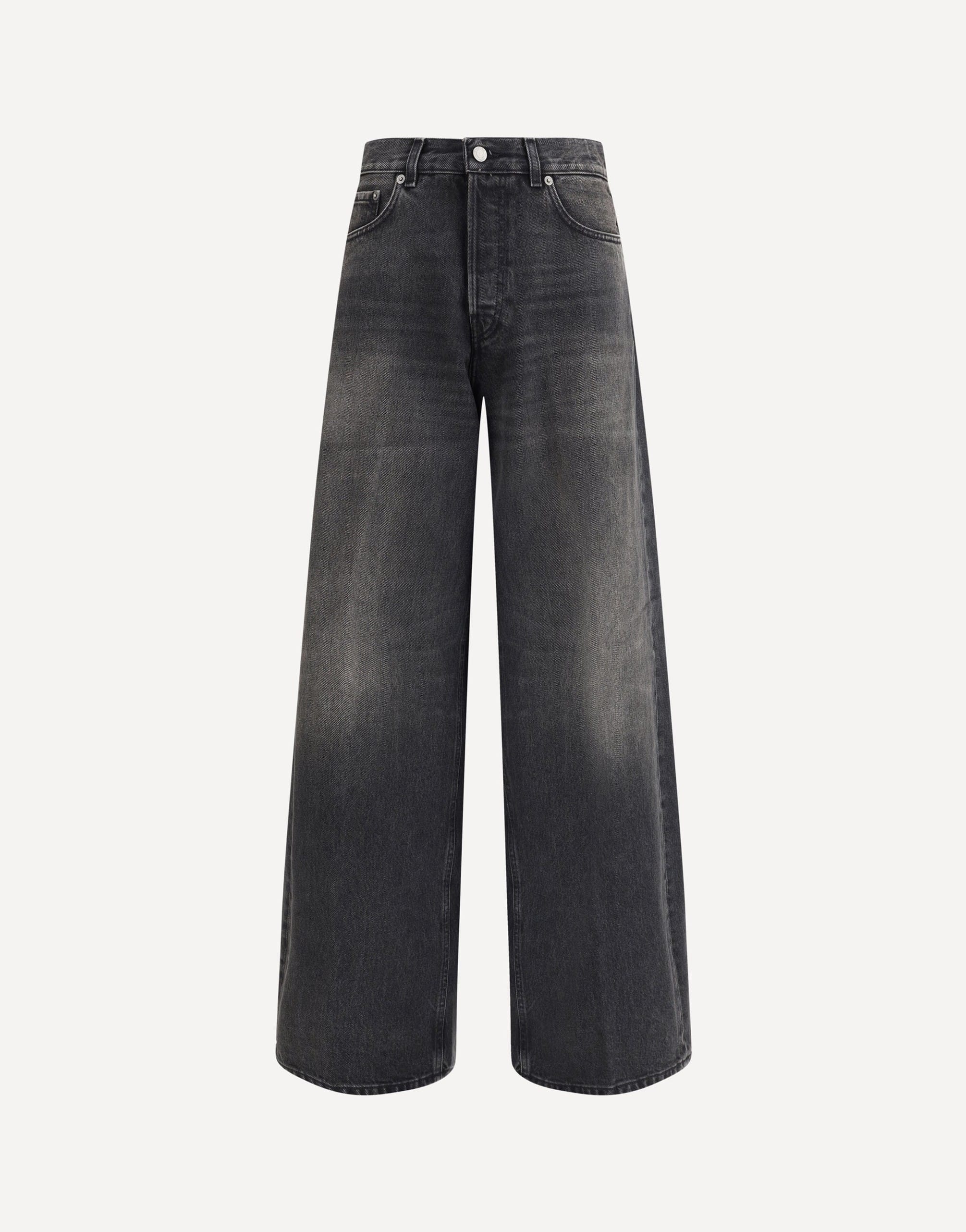 Haikure Baggy Jeans With Leather Patch