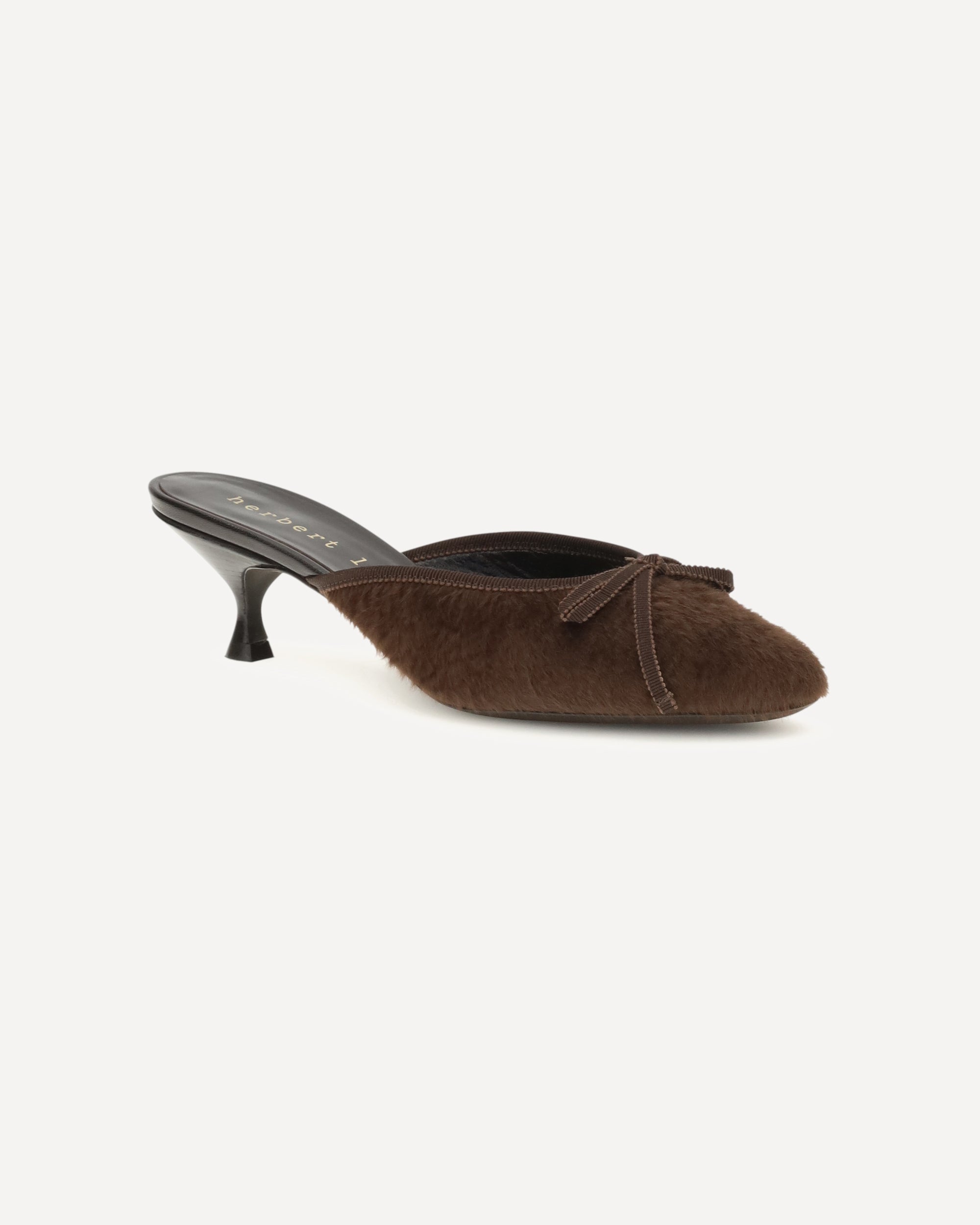 Herbert Levine Fur Sandals - alternate view