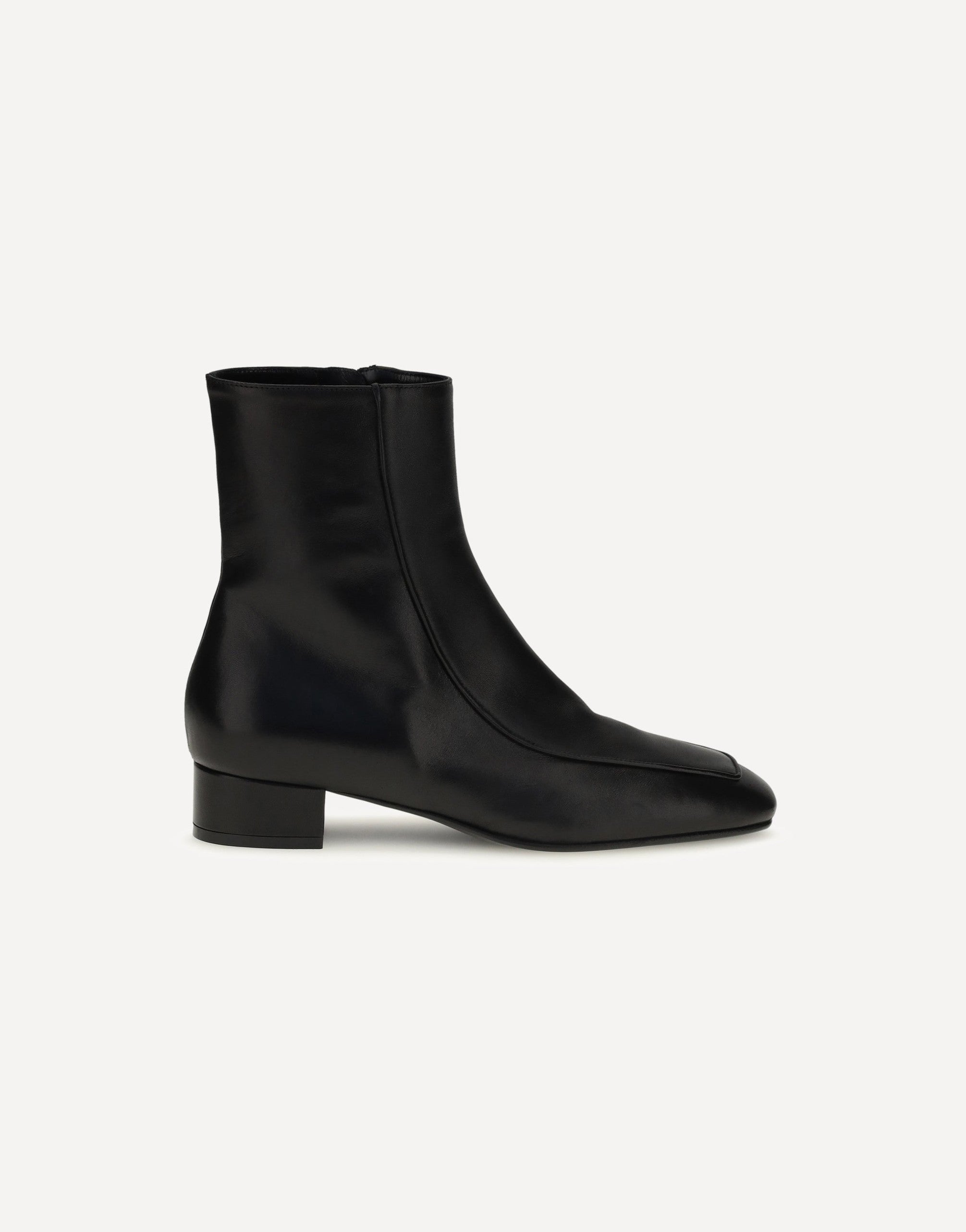Herbert Levine Shadow Ban Leather Ankle Boots