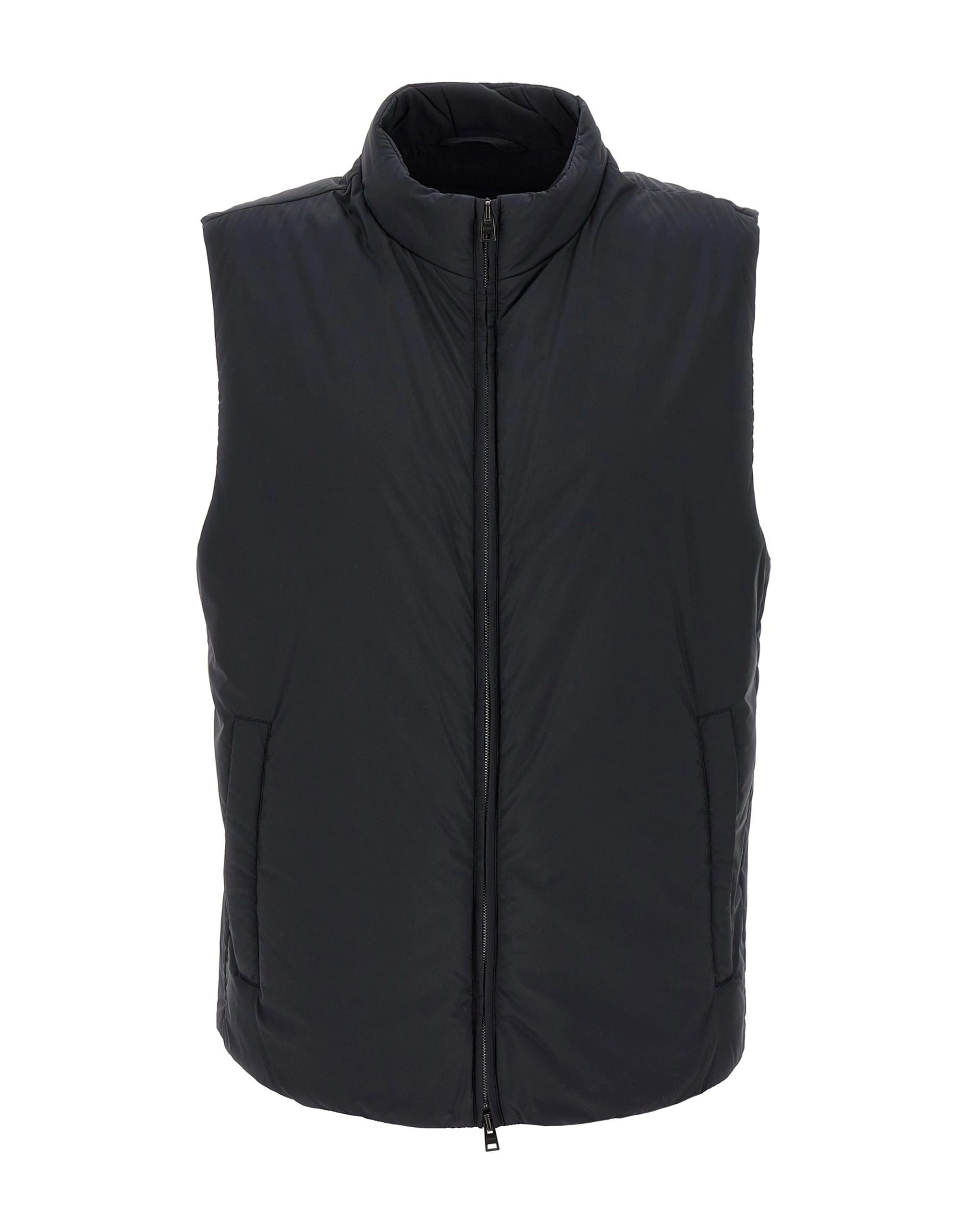 Herno Herno Black Padded High Neck Vest