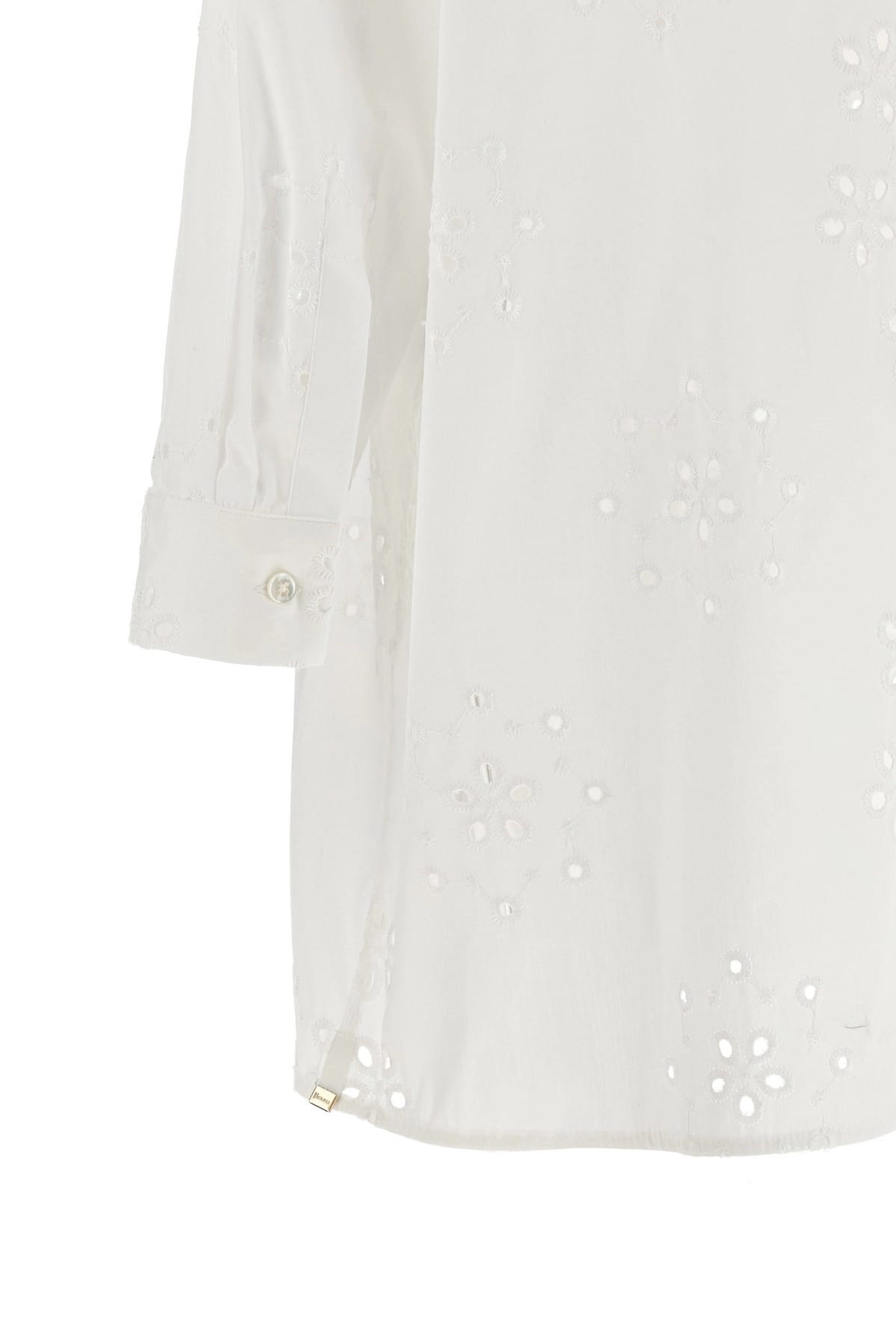 Herno broderie anglaise-overhemd