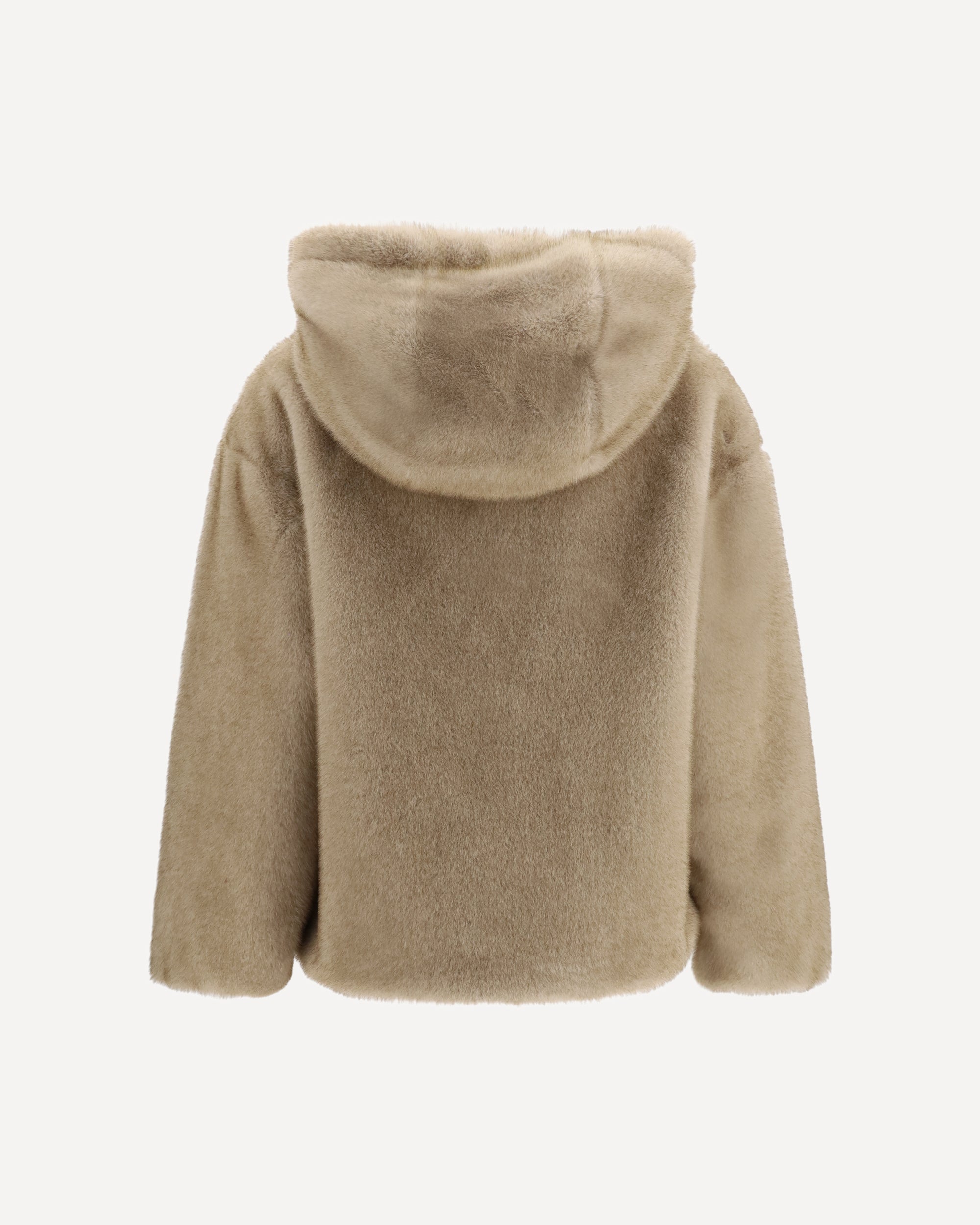 Herno Hooded Eco-Fur Jacket - alternate view
