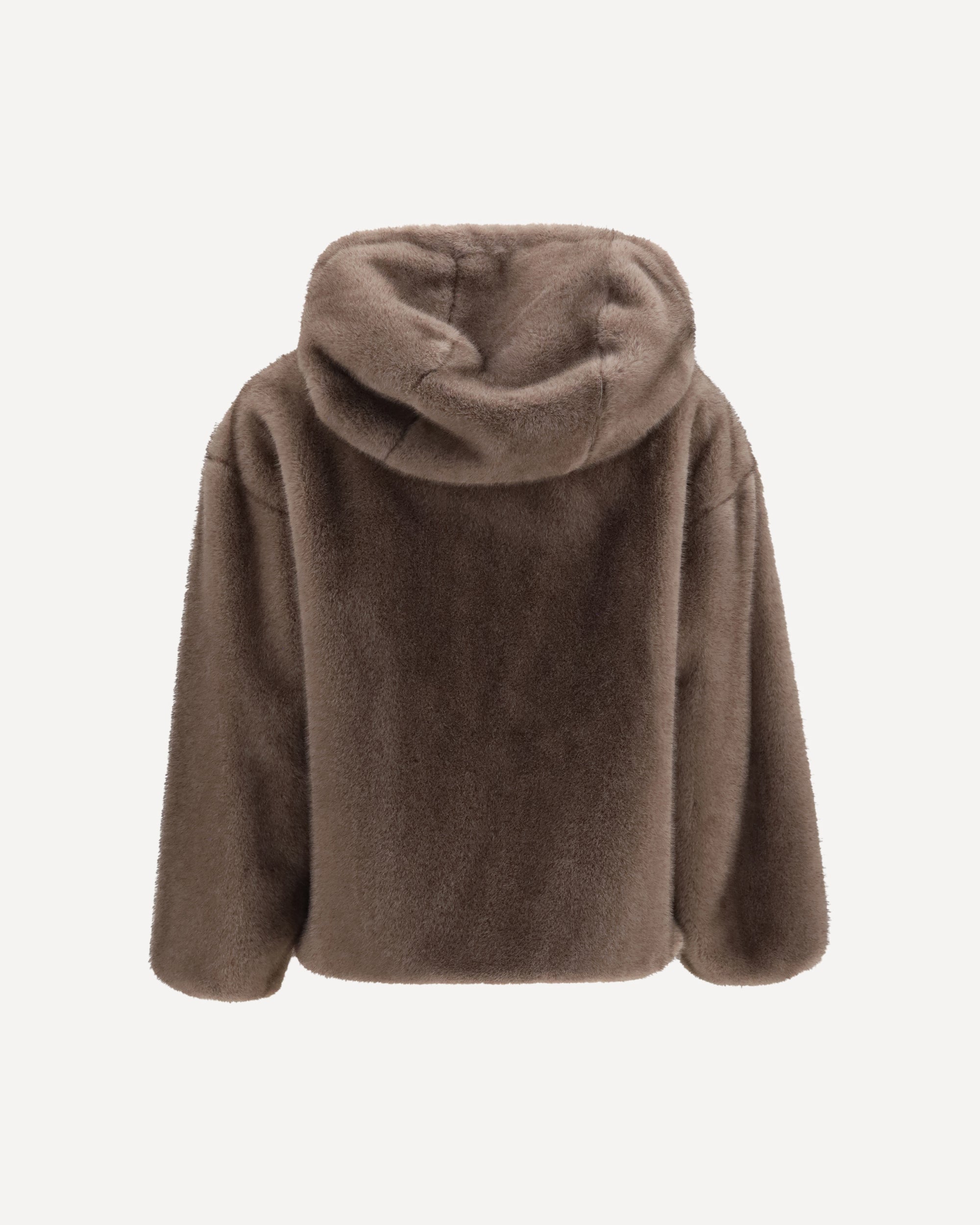 Herno Hooded Eco-Fur Jacket - alternate view