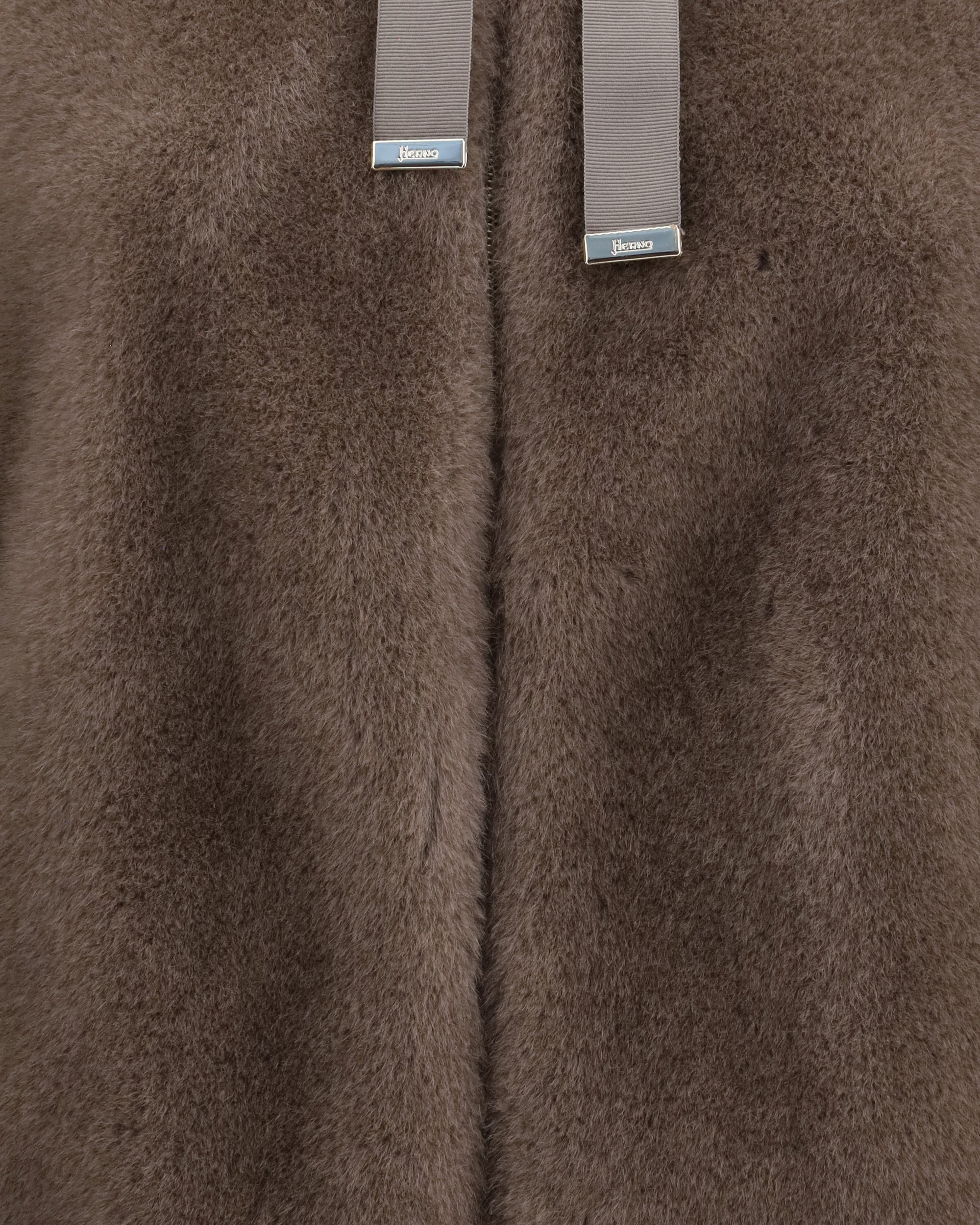 Herno Hooded Eco-Fur Jacket