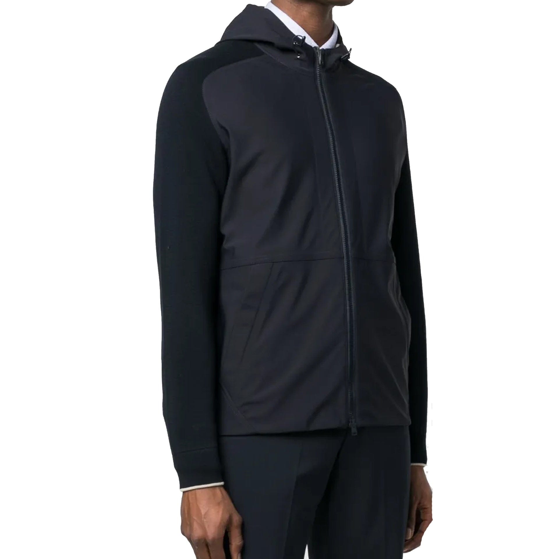 Herno Jack met gebreide mouwen en capuchon - alternate view