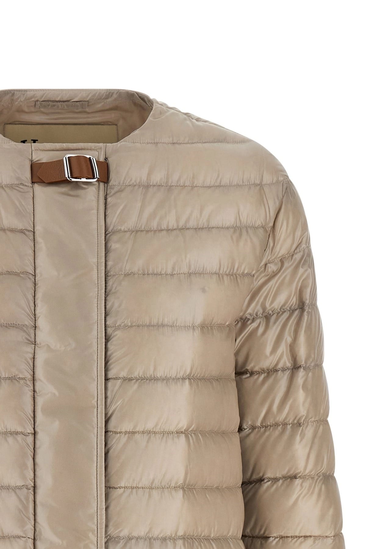 Herno Herno Leather Strap Down Jacket