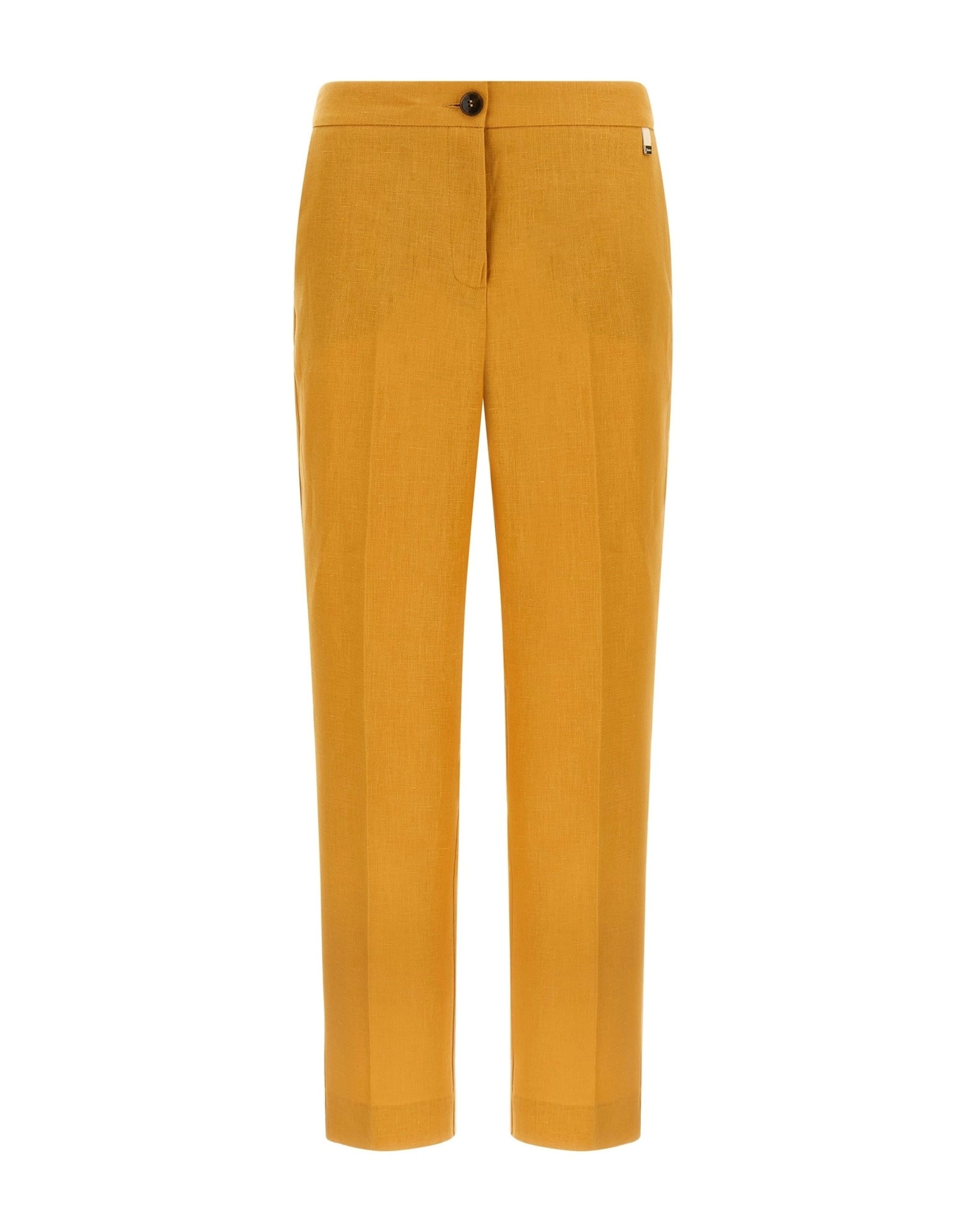 Herno Herno Orange Linen Trousers