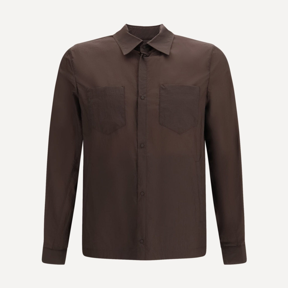 waterproof dress shirt Paiwinds Men's Elastic Waterproof Shirt Jacket Button Down Turn-Down Collar  Long Sleeve Solid Color Quick-Dry Coat for Active Wear