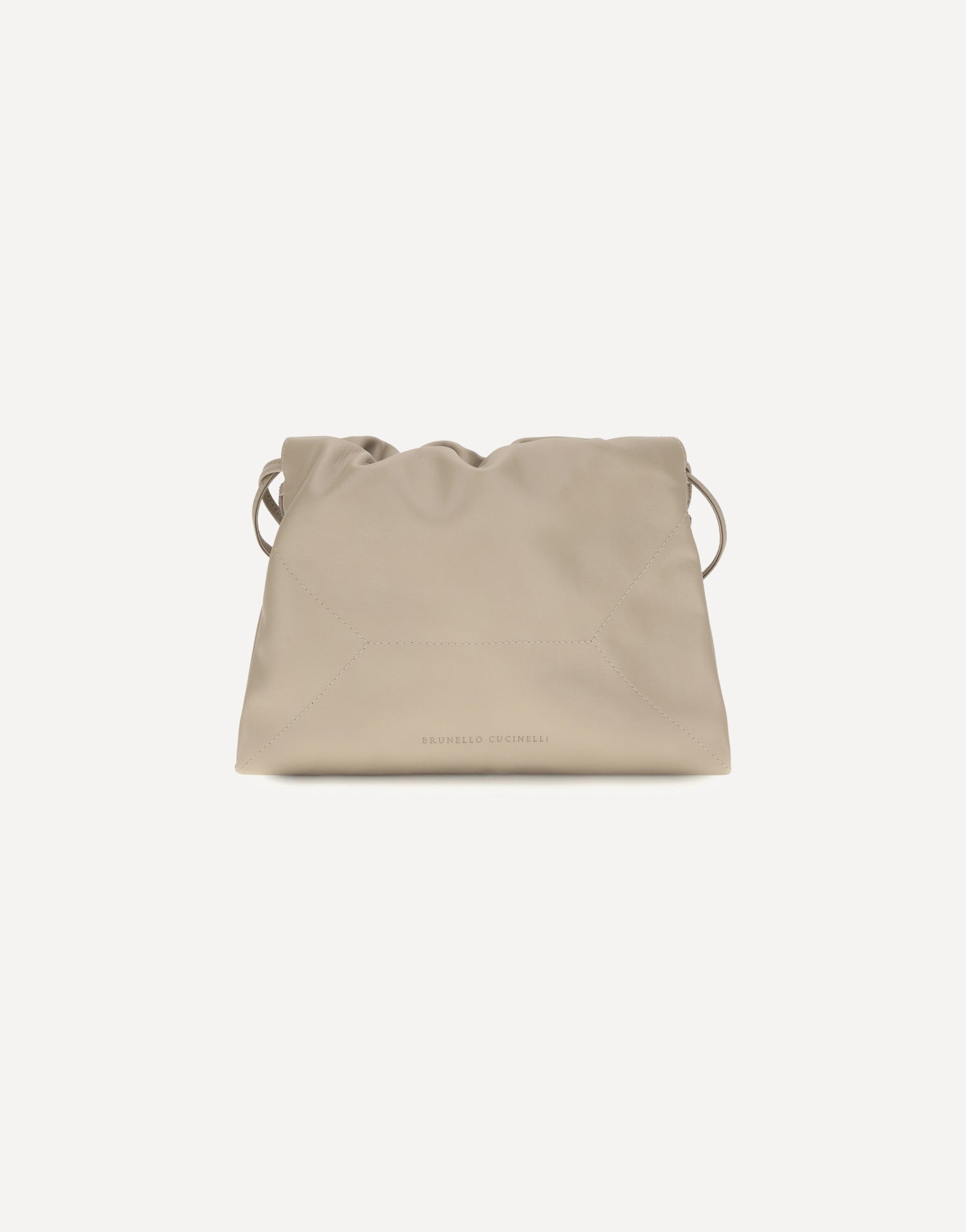 Brunello Cucinelli Leather Pouch With Monili