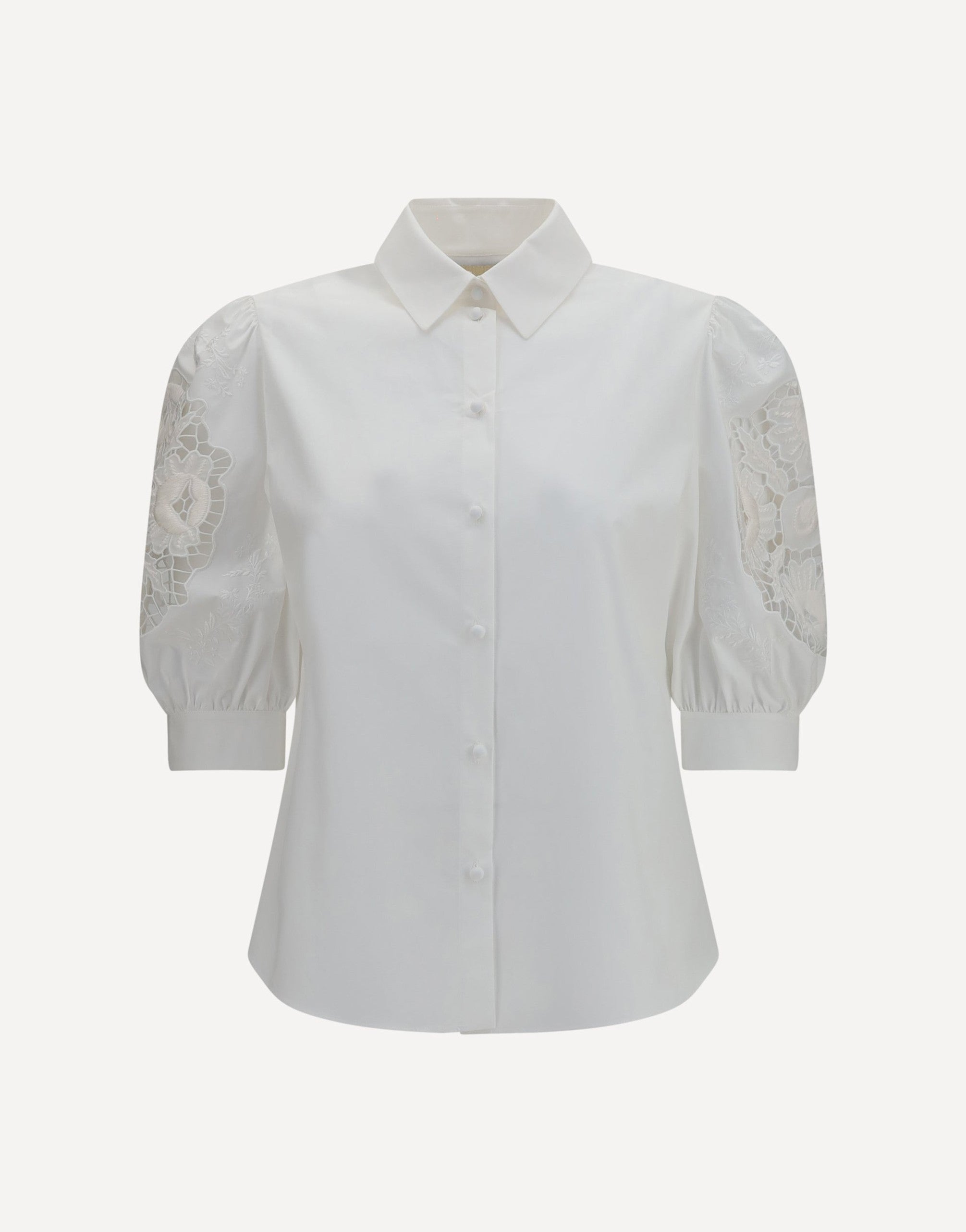Valentino Garavani Shirt With Sangallo Lace Sleeves