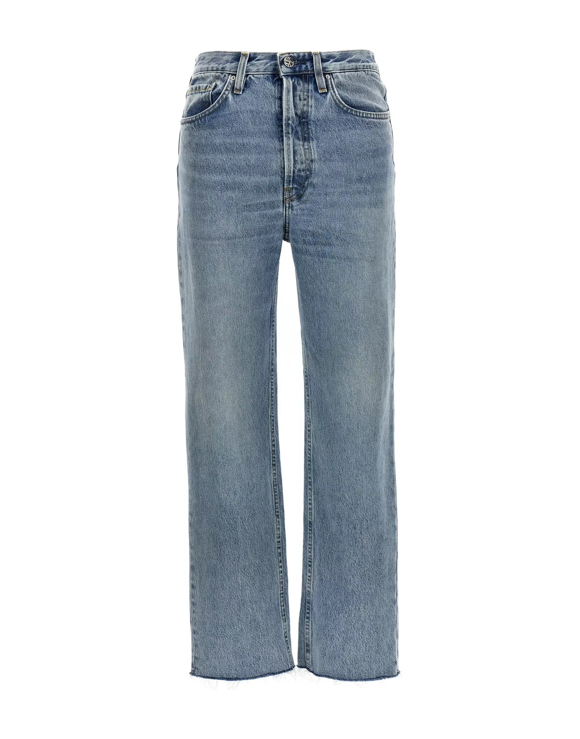 TOTEME High Waist Straight Leg Jeans