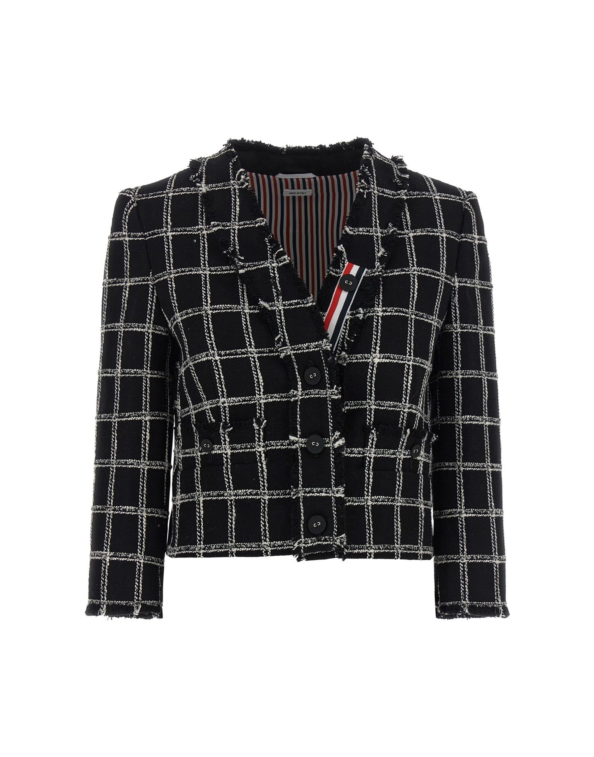 Thom Browne Windowpane Tweed Blazer