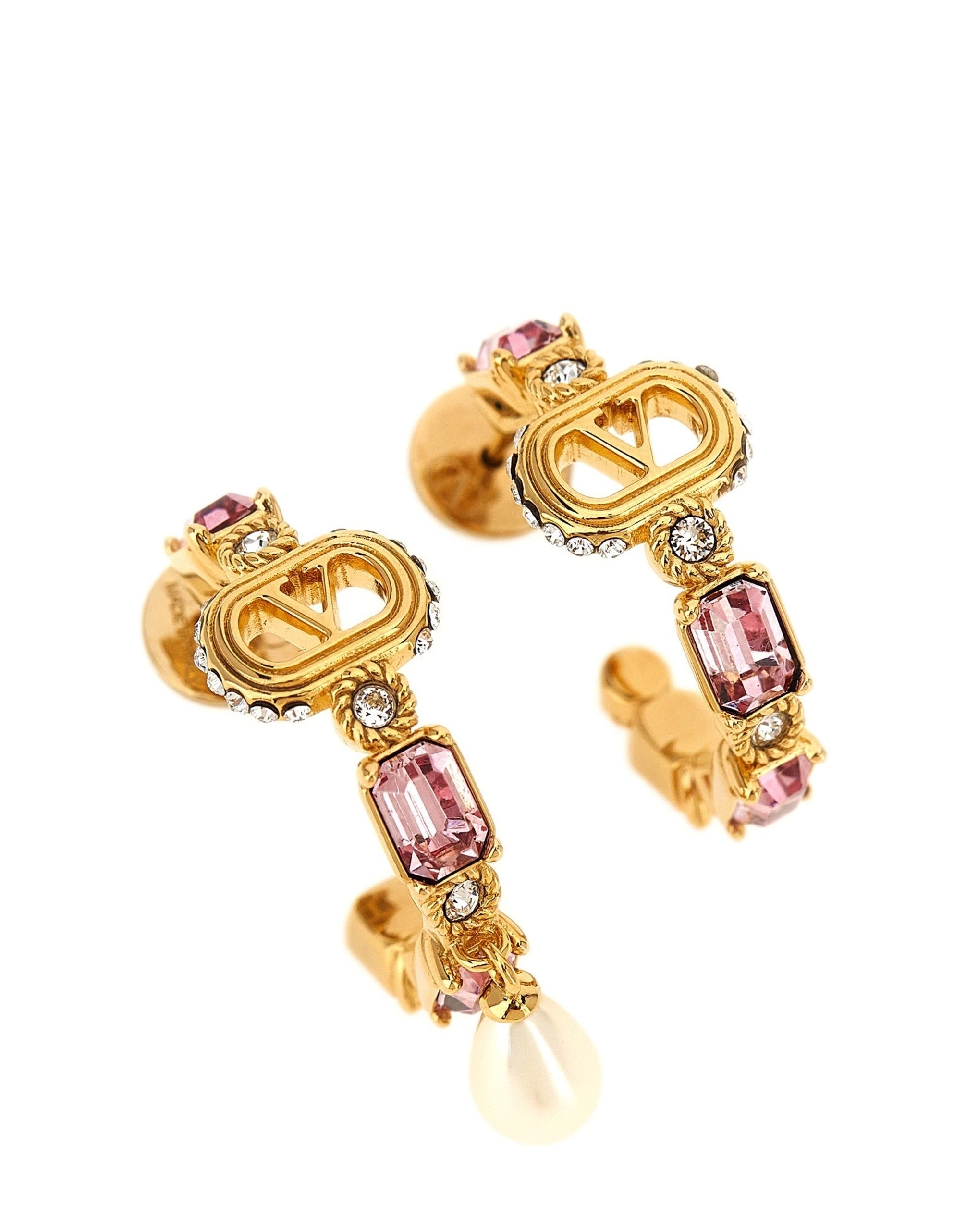 Valentino Garavani Ovalette Rhinestone Earrings