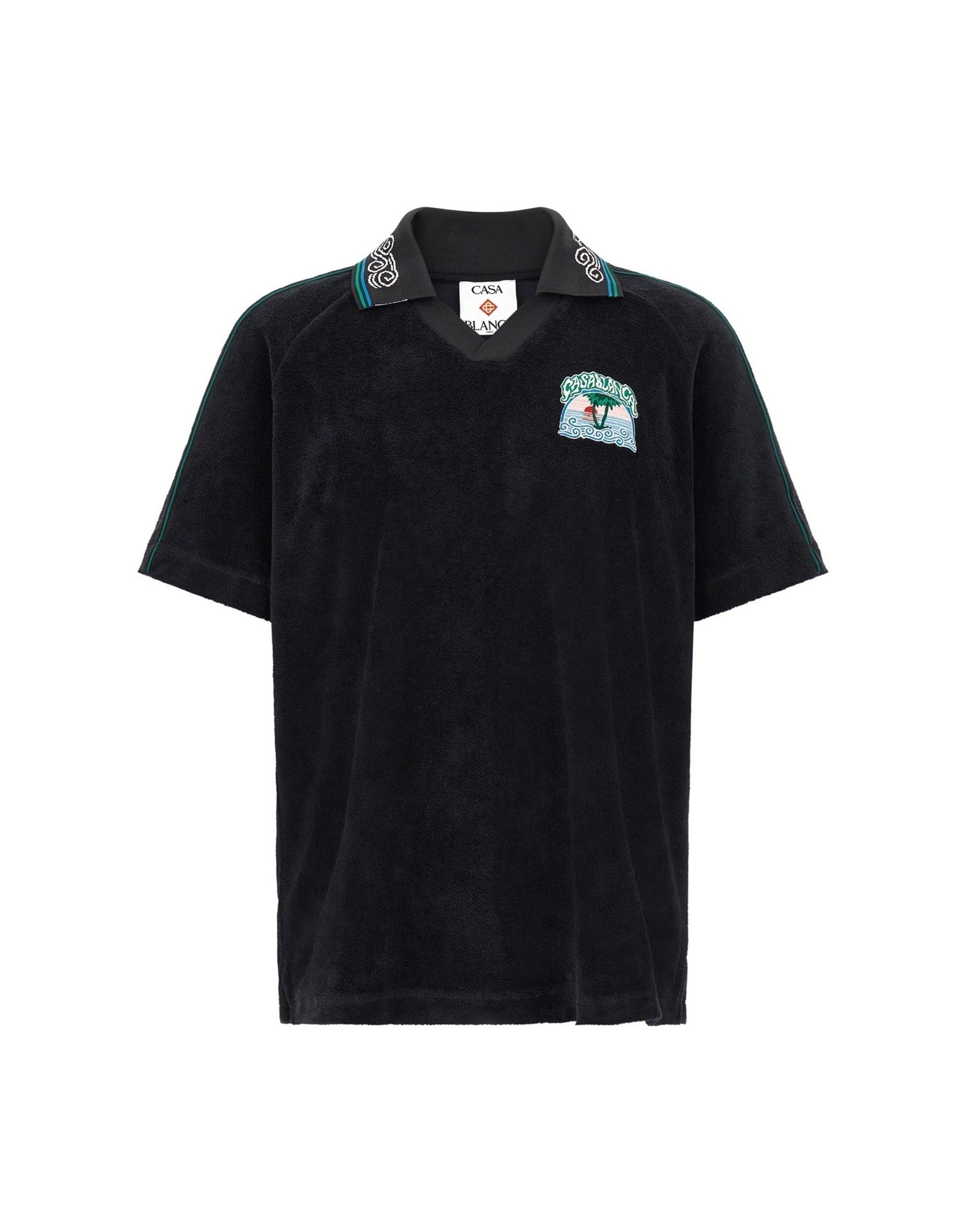 Casablanca Towelling Jacquard Polo Shirt