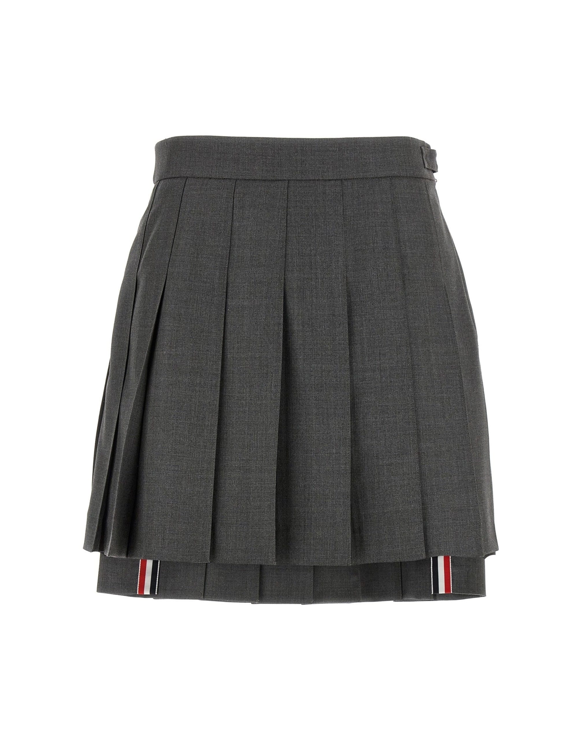 Thom Browne Uniform Pleated Mini Skirt