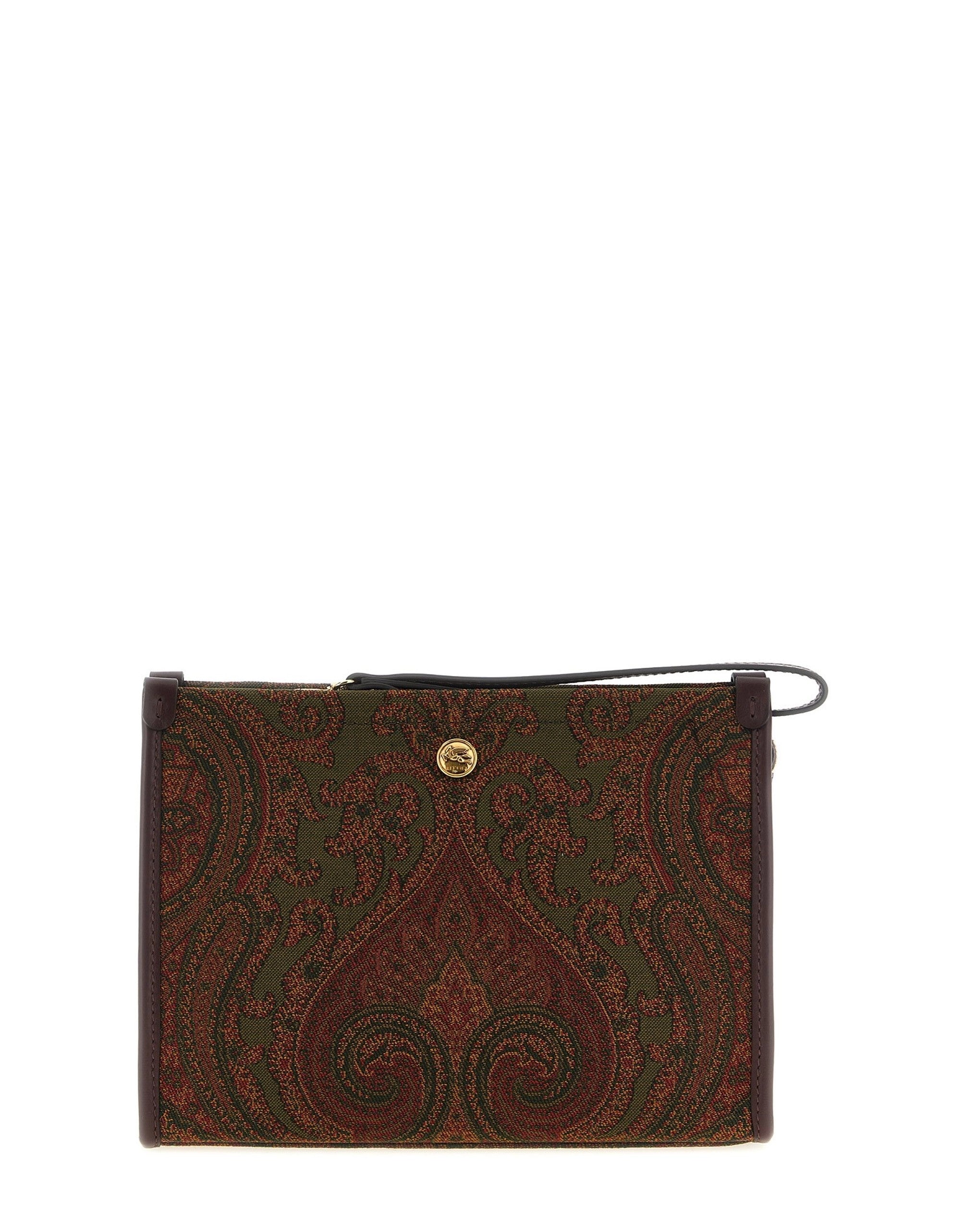 Etro Medium Jacquard Paisley Pouch