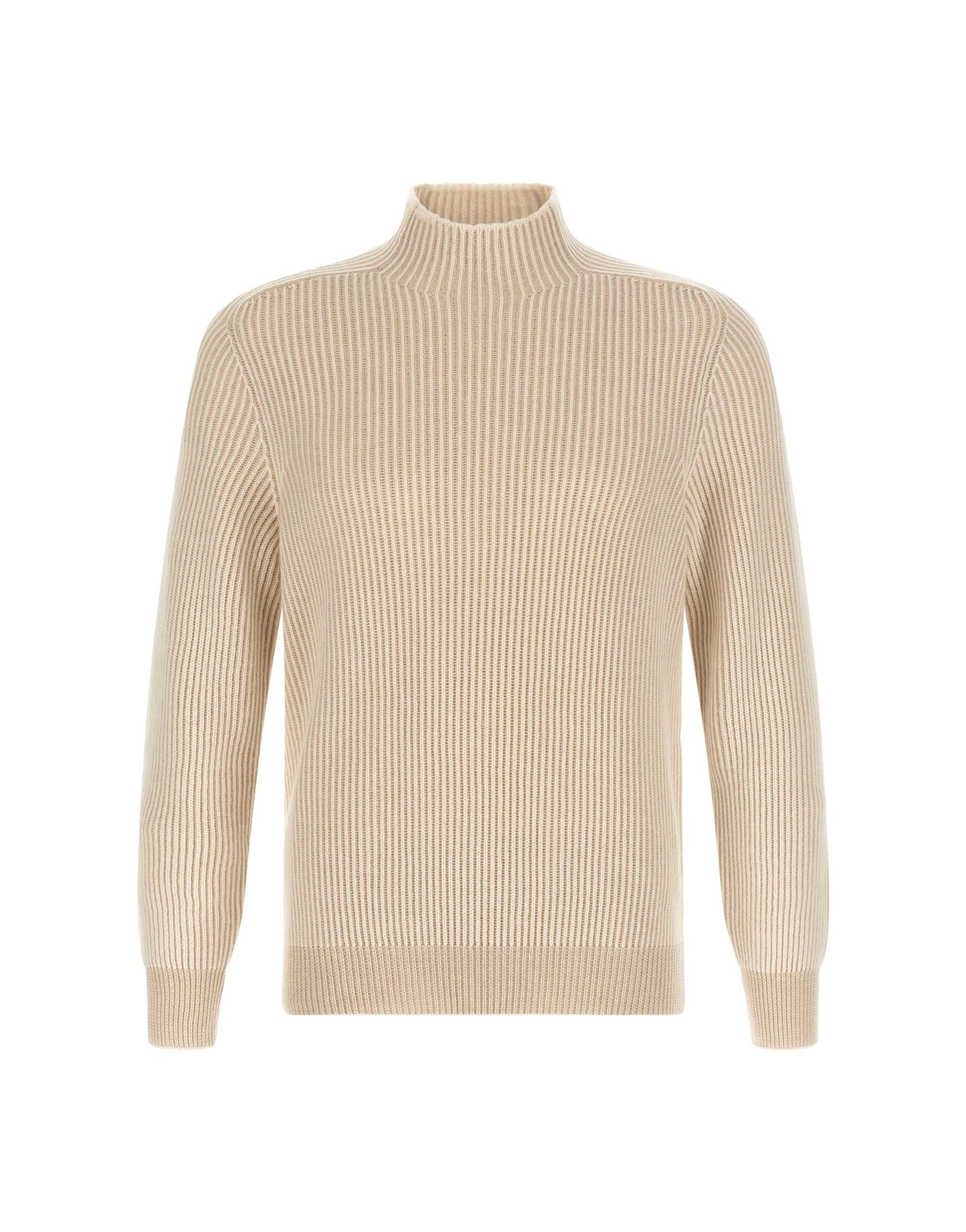 Brunello Cucinelli English Ribbed Turtleneck Sweater | Sendegaro JP