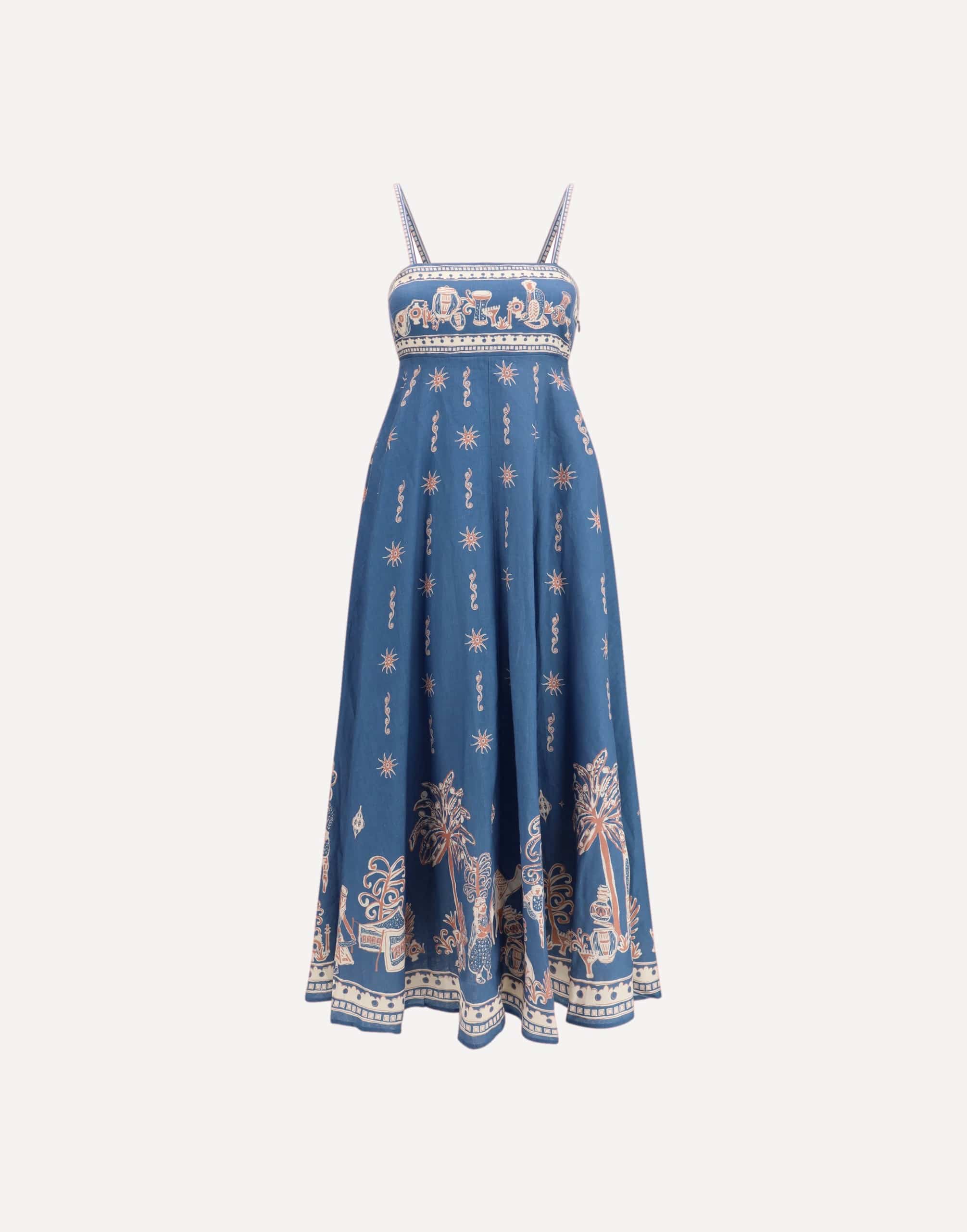 Alemais Acacia Linen Maxi Dress