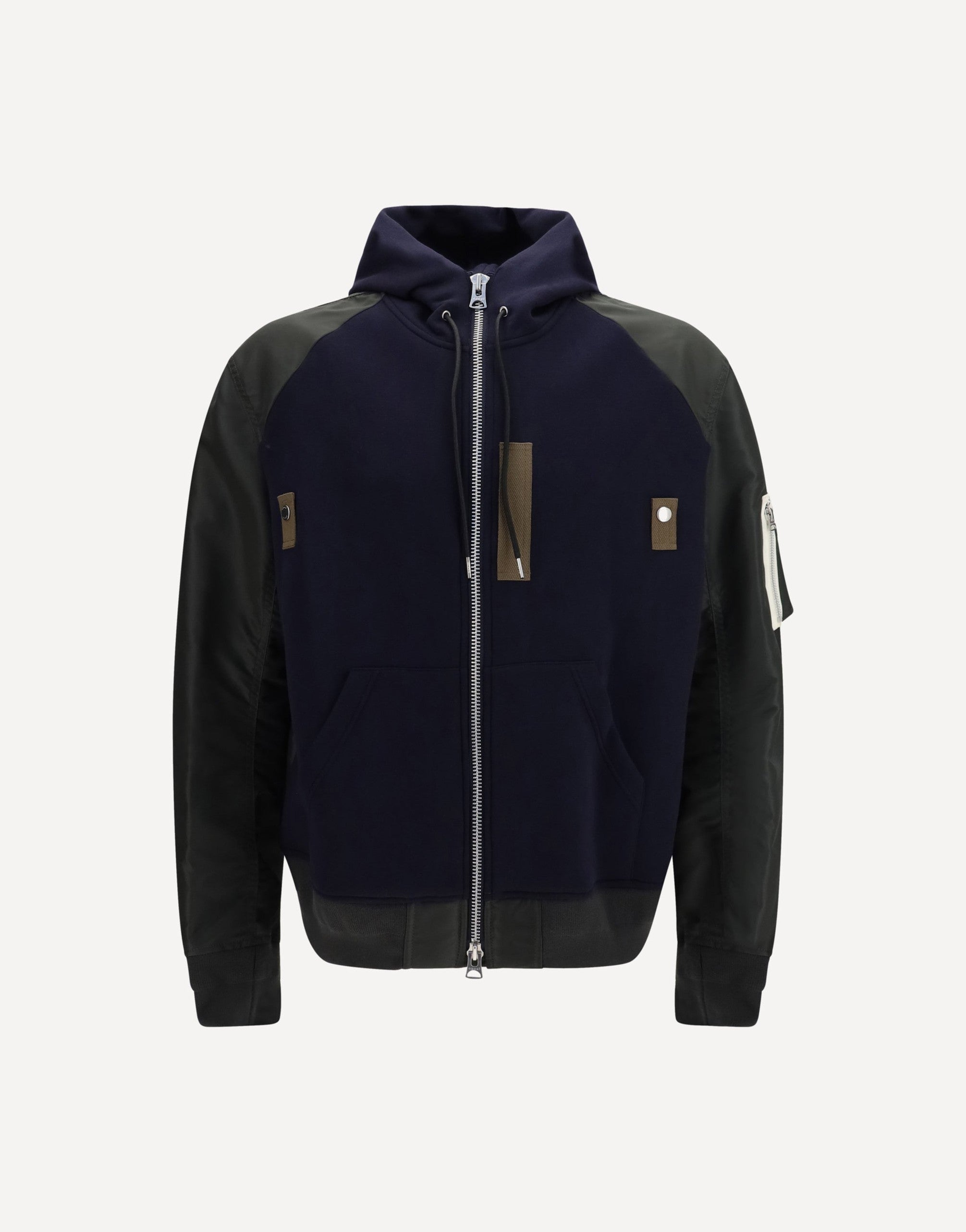 Sacai Cotton Blend Twill Hoodie