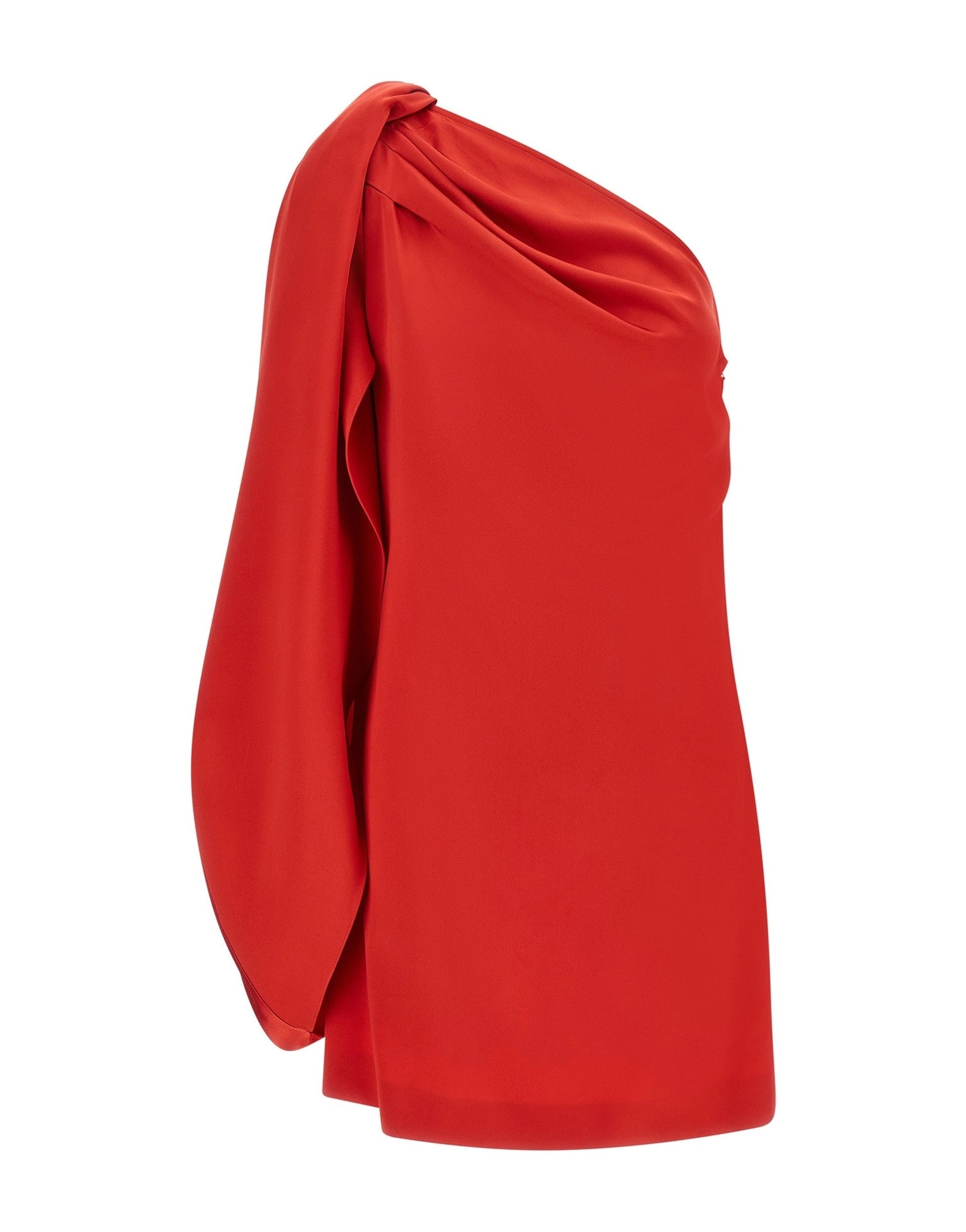 Stella McCartney Asymmetrical One-Shoulder Mini Dress