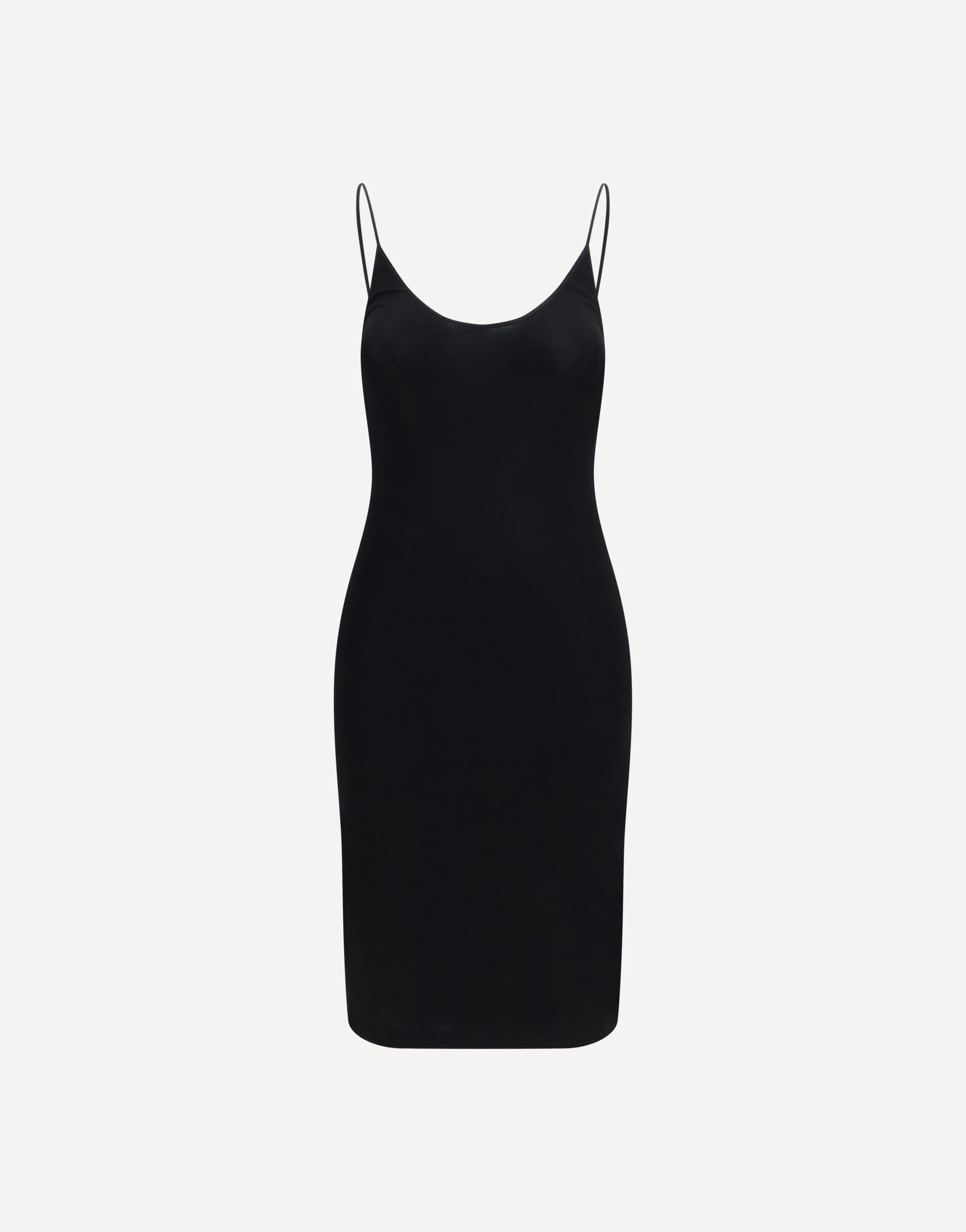 Saint Laurent Cassandre Open-Back Ribbed Dress