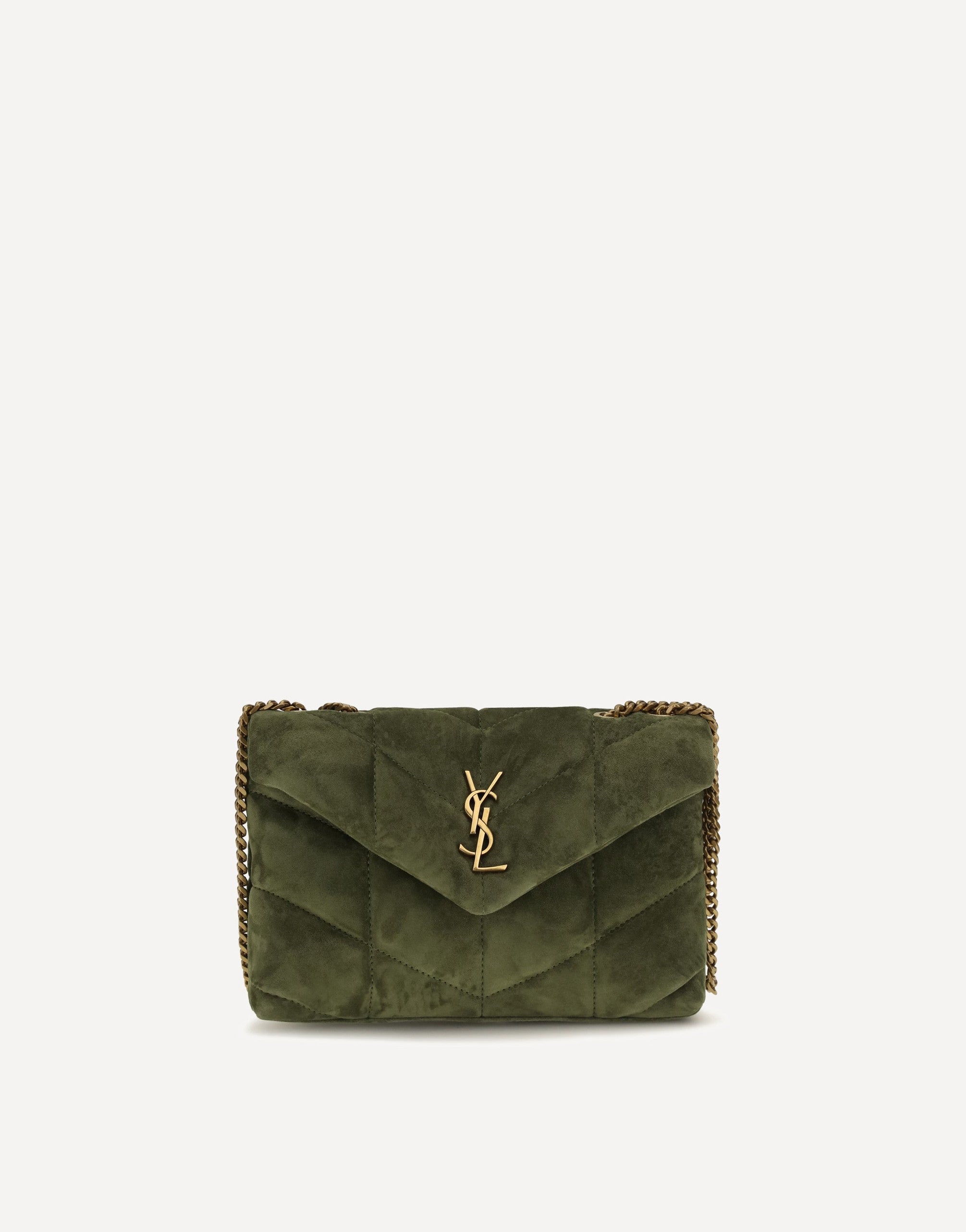 Saint Laurent Loulou Puffer Toy Suede Bag
