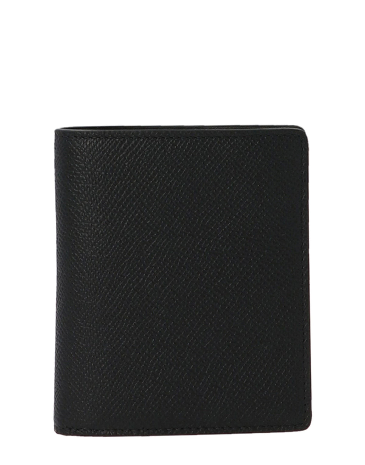 Maison Margiela Logo Embroidered Leather Wallet
