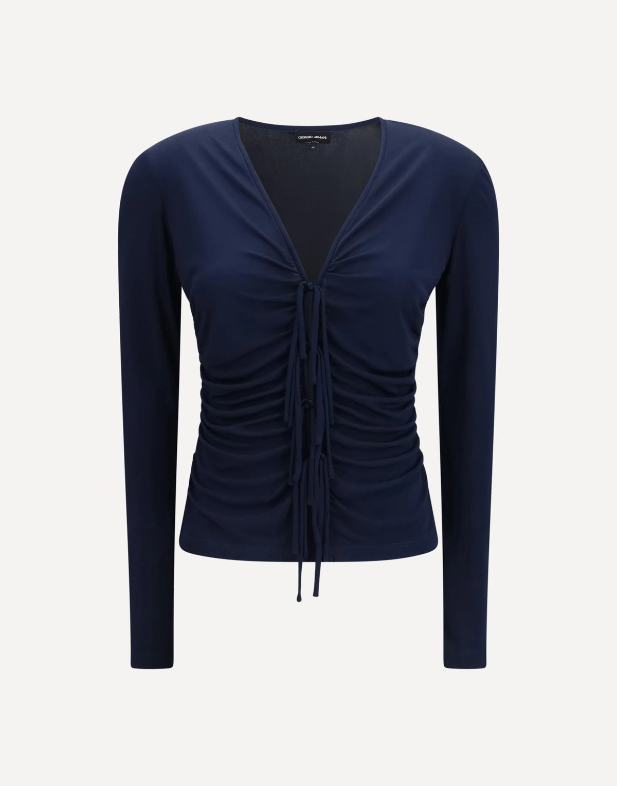 Giorgio Armani V-Neck Viscose Jersey Top