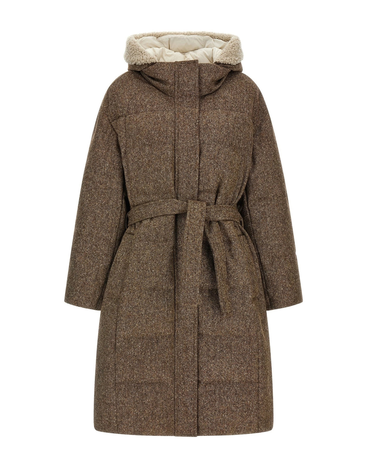 Brunello Cucinelli Shiny Zipper Pull Down Jacket