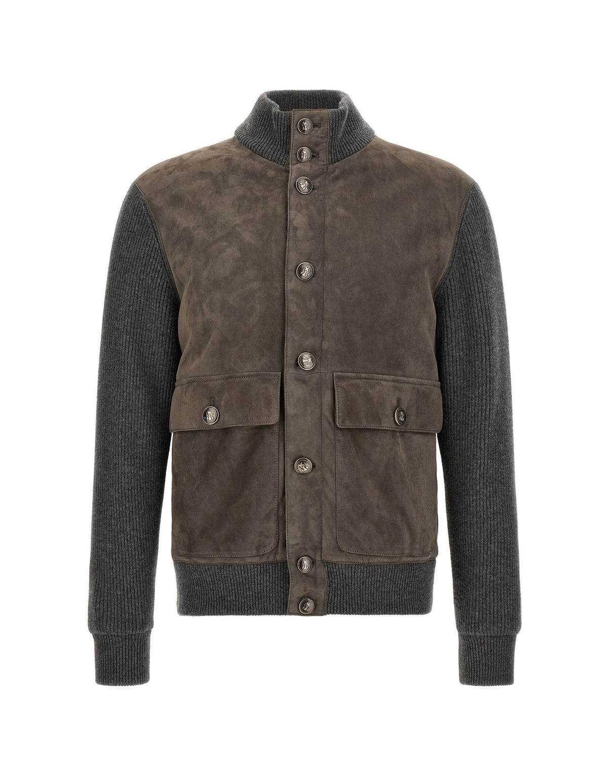 Brunello Cucinelli Suede And Wool Jacket