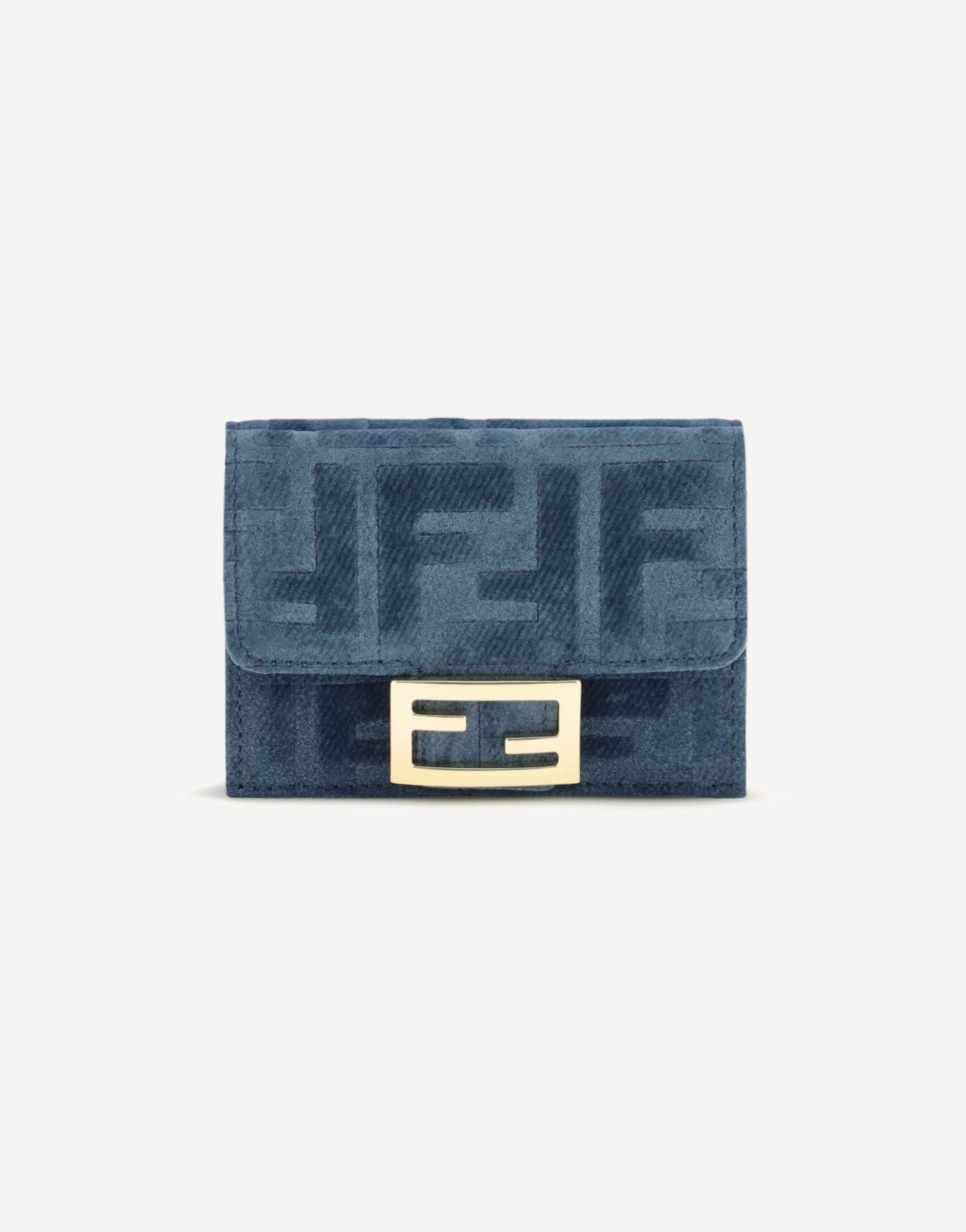 Fendi Trifold Wallet With FF Monogram Jacquard