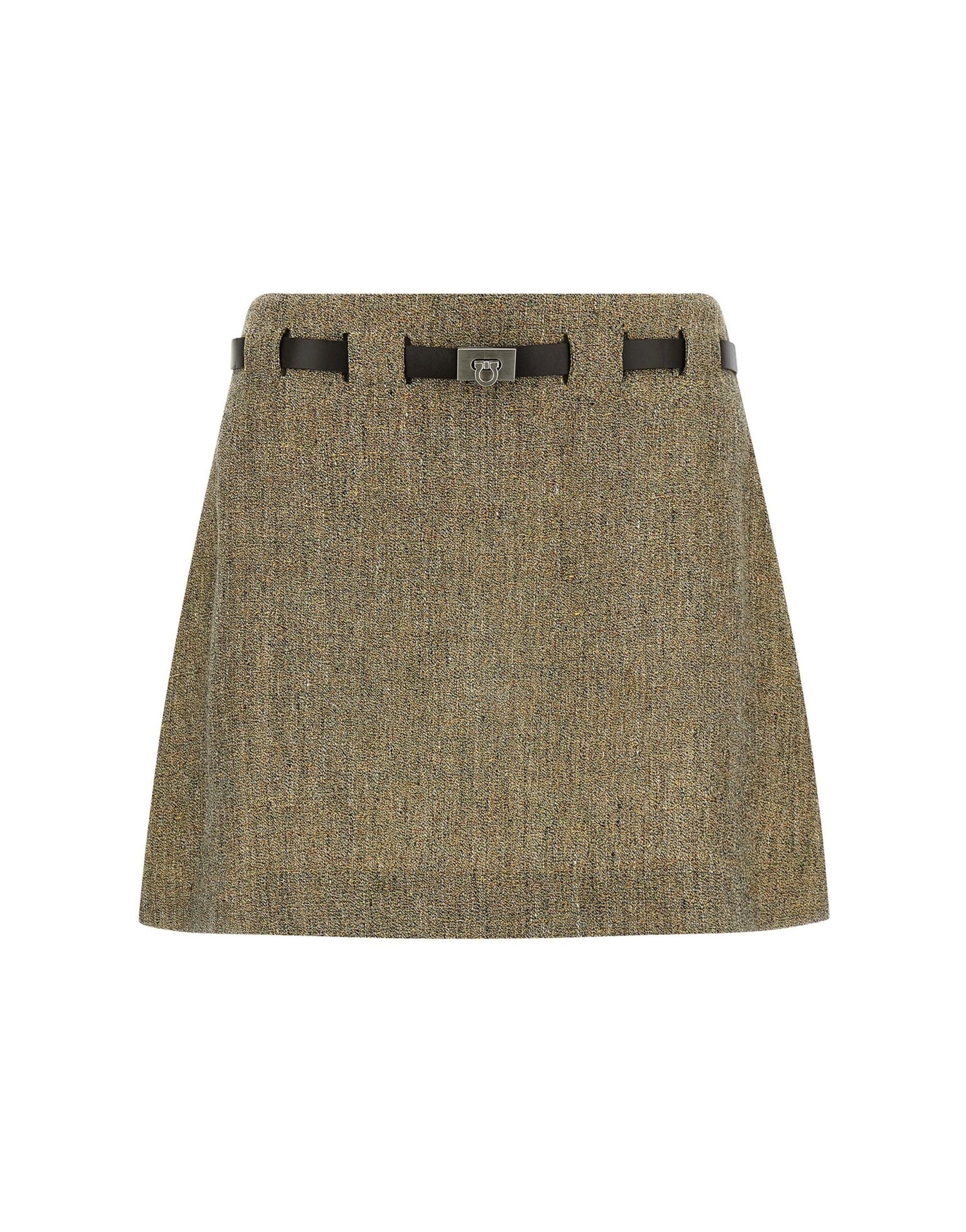 Ferragamo Gancini Belt Mini Skirt