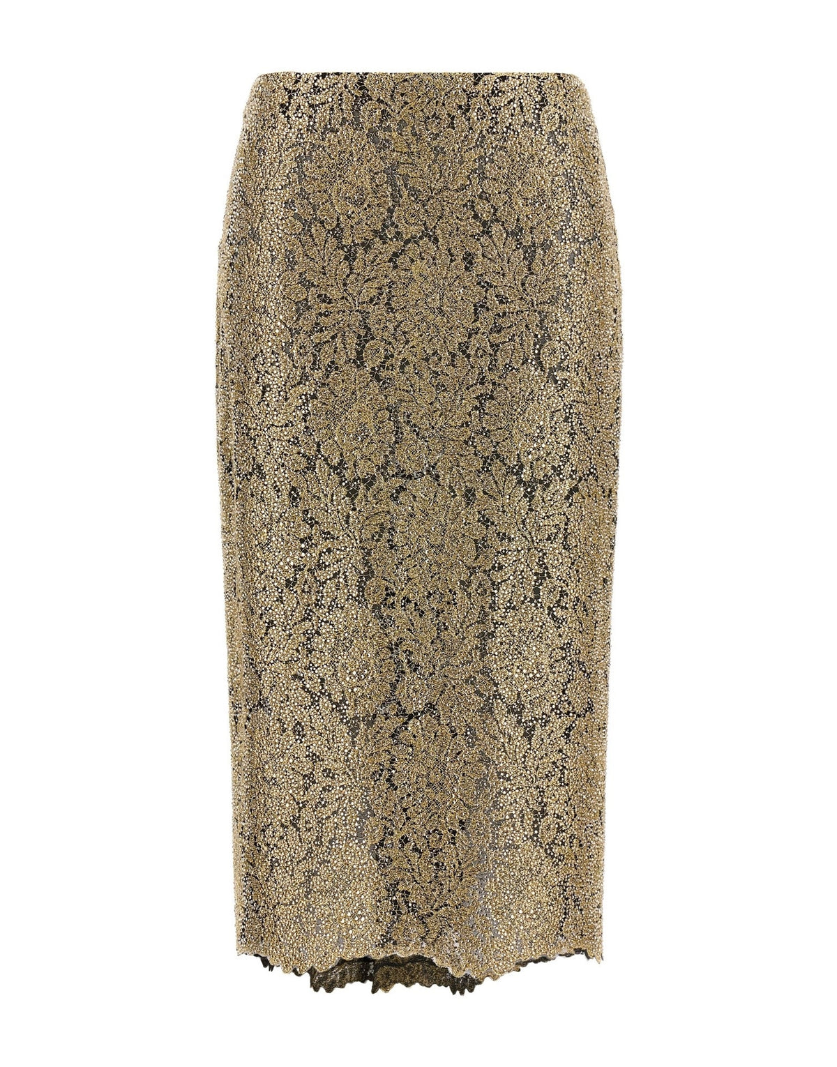 Ermanno Scervino Embroidered Tulle Midi Skirt