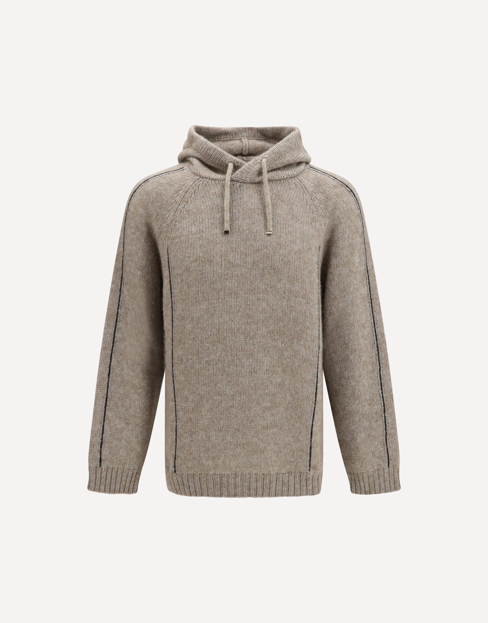 Giorgio Armani Alpaca-Knit Hooded Sweatshirt