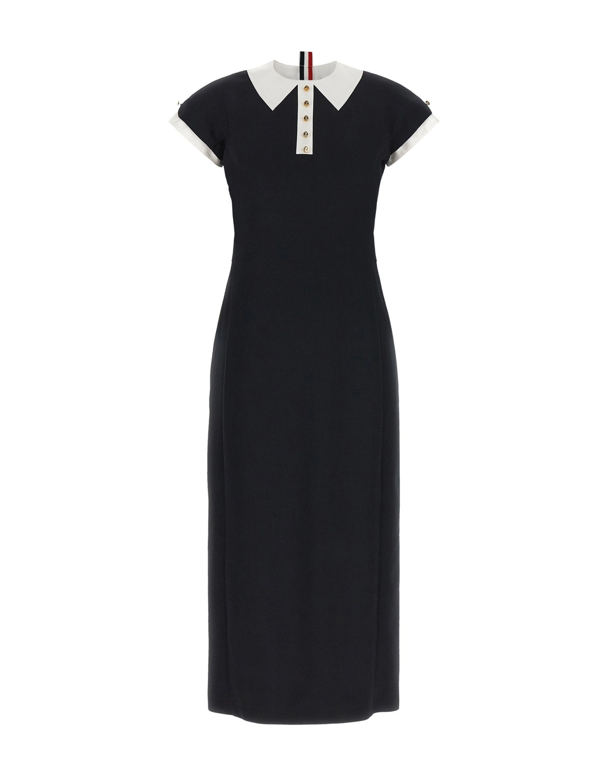 Thom Browne Polo Dress With Rwb Detail