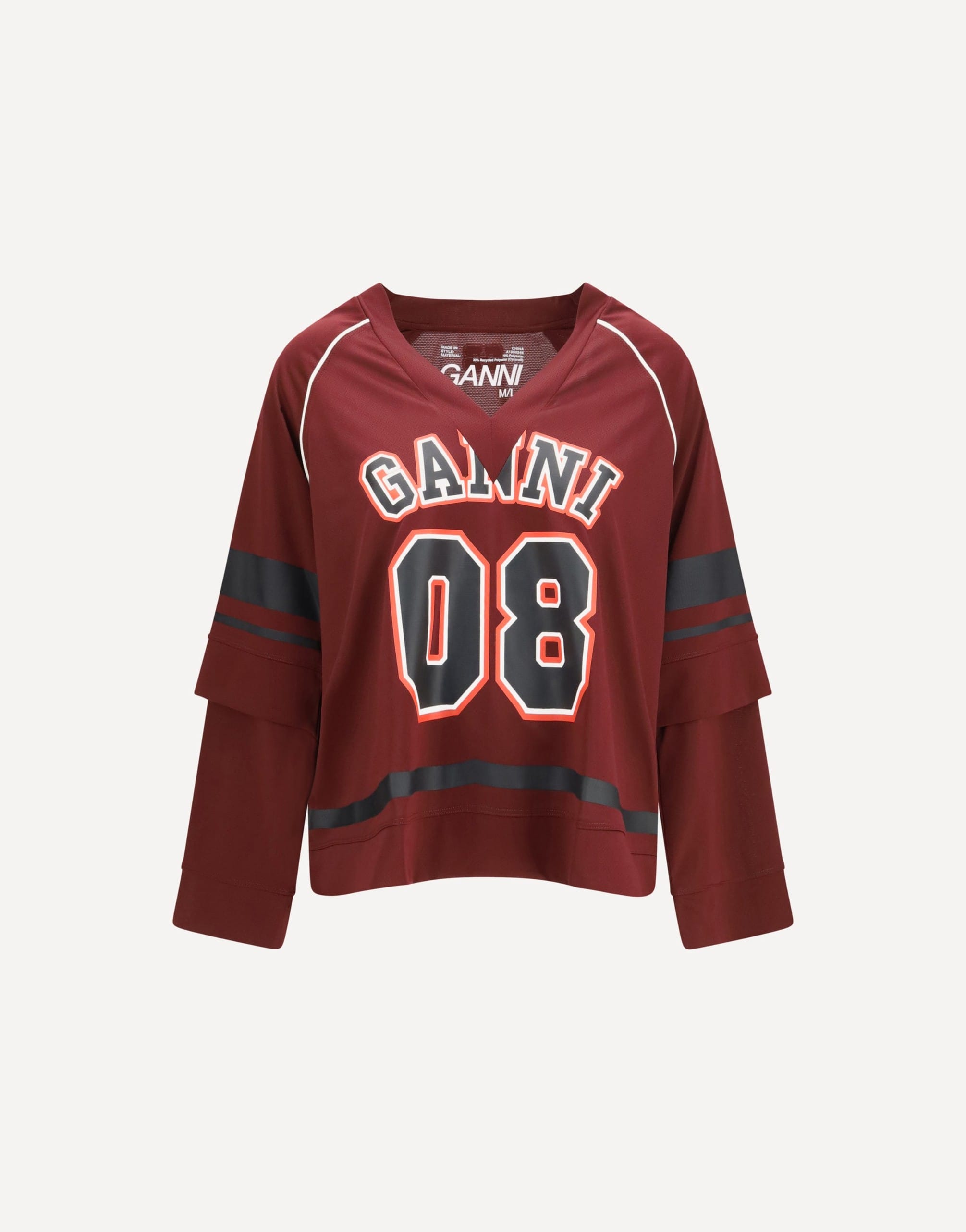 Ganni T-shirt double couche Cocora
