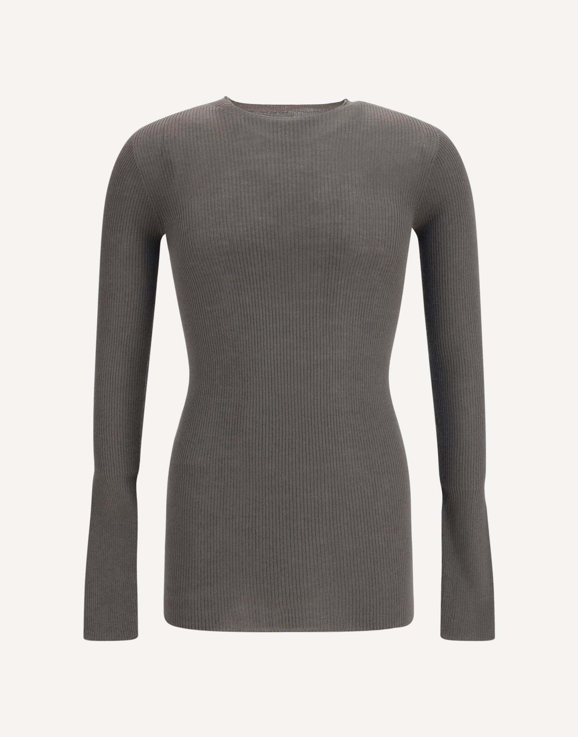Rick Owens Slim Ribbed Long-Sleeve Sweater