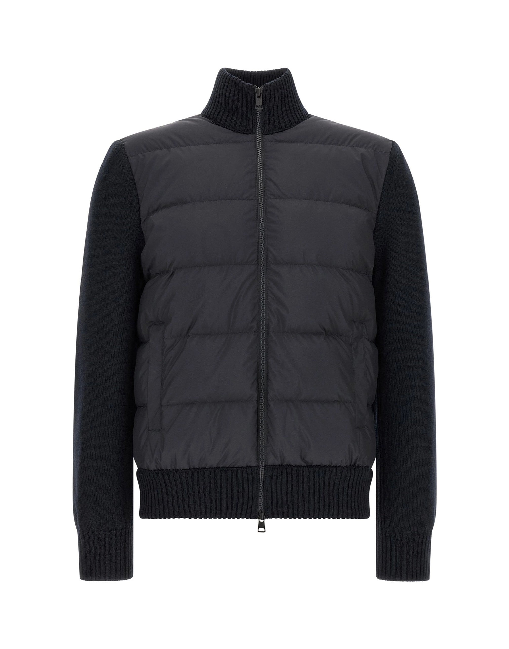 Moncler Two-Material Cardigan
