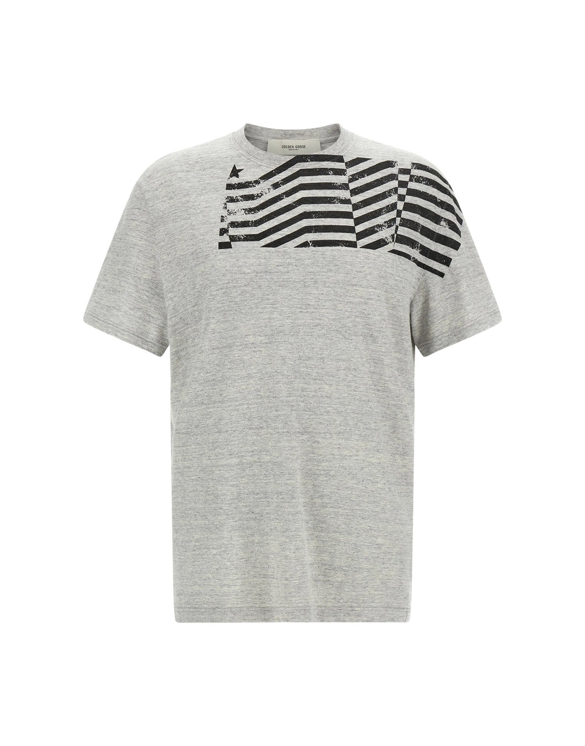 Golden Goose Gray Journey Printed T-Shirt