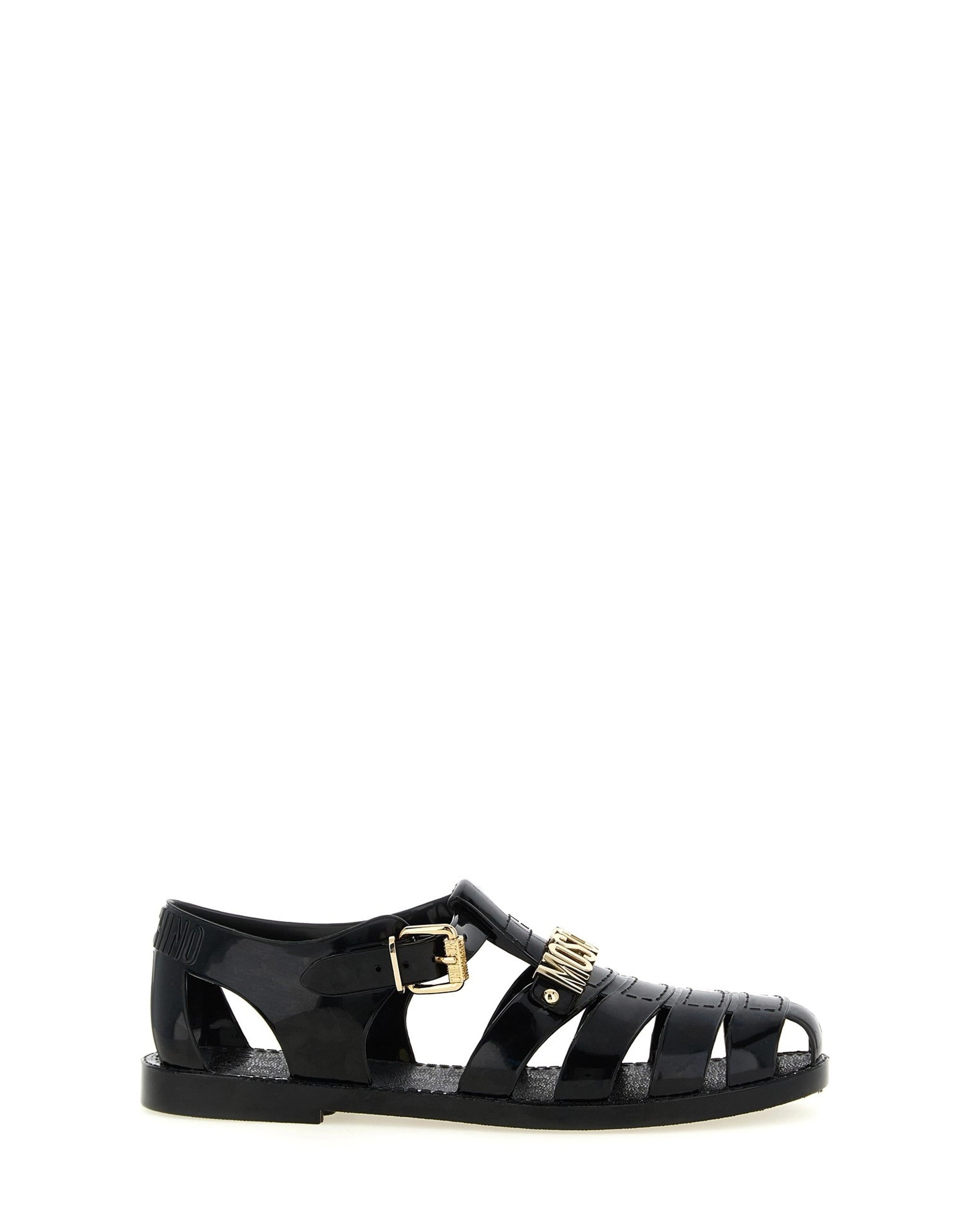 Moschino Fisherman Sandals With Lettering Logo